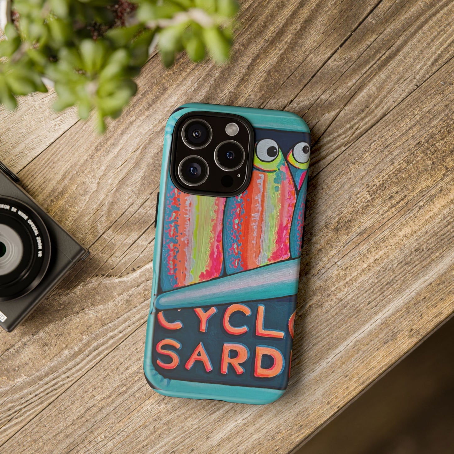 Neon Sardines Tough Phone Case