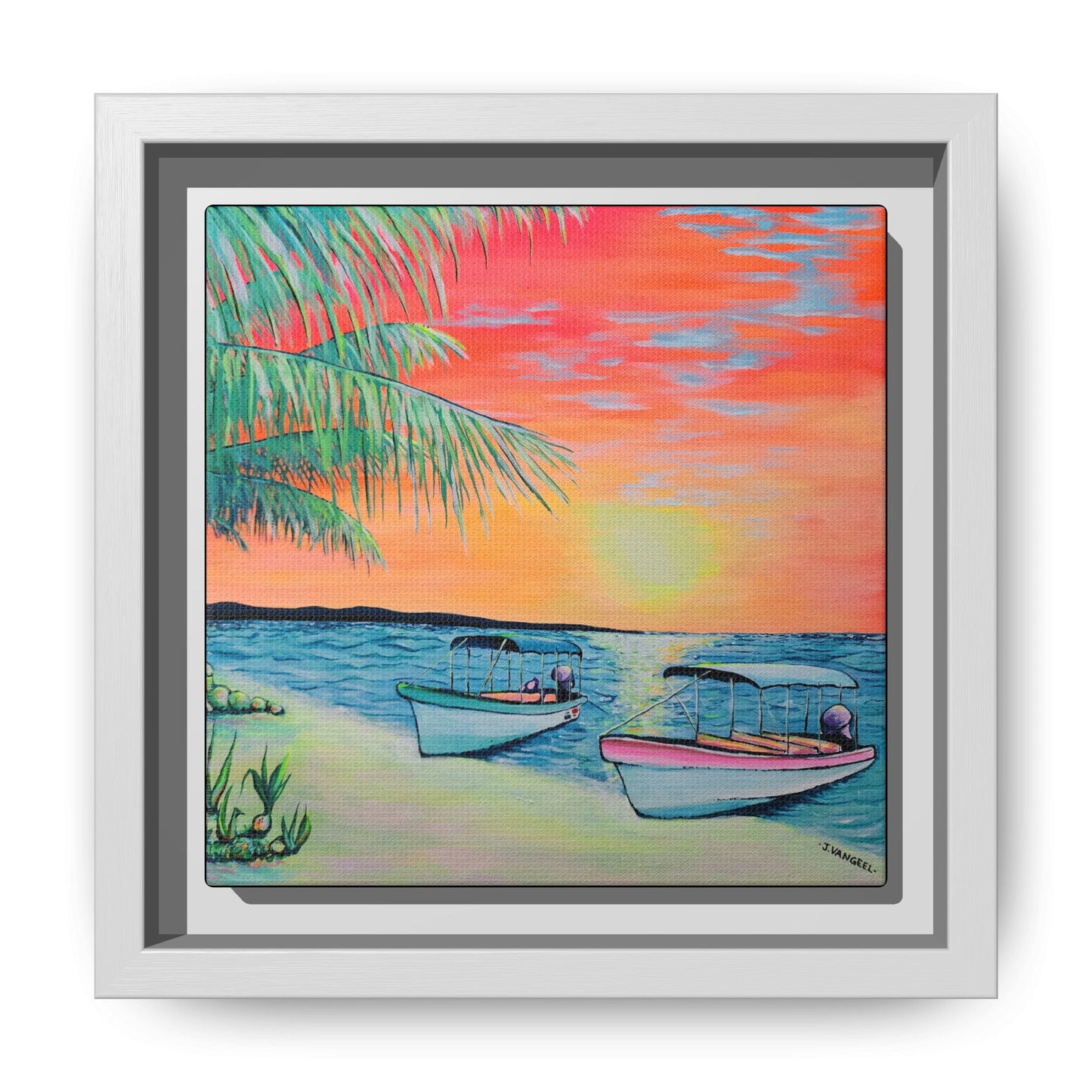 Framed Panga Express Canvas Print