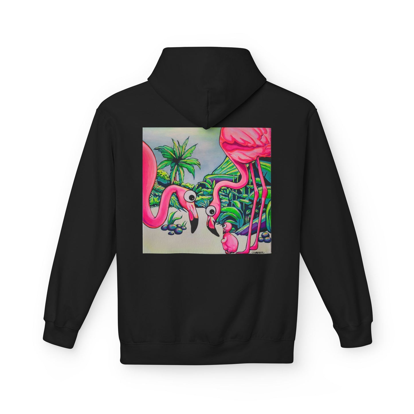 Unisex Cyclops Flamingo Family Soft Hoodie