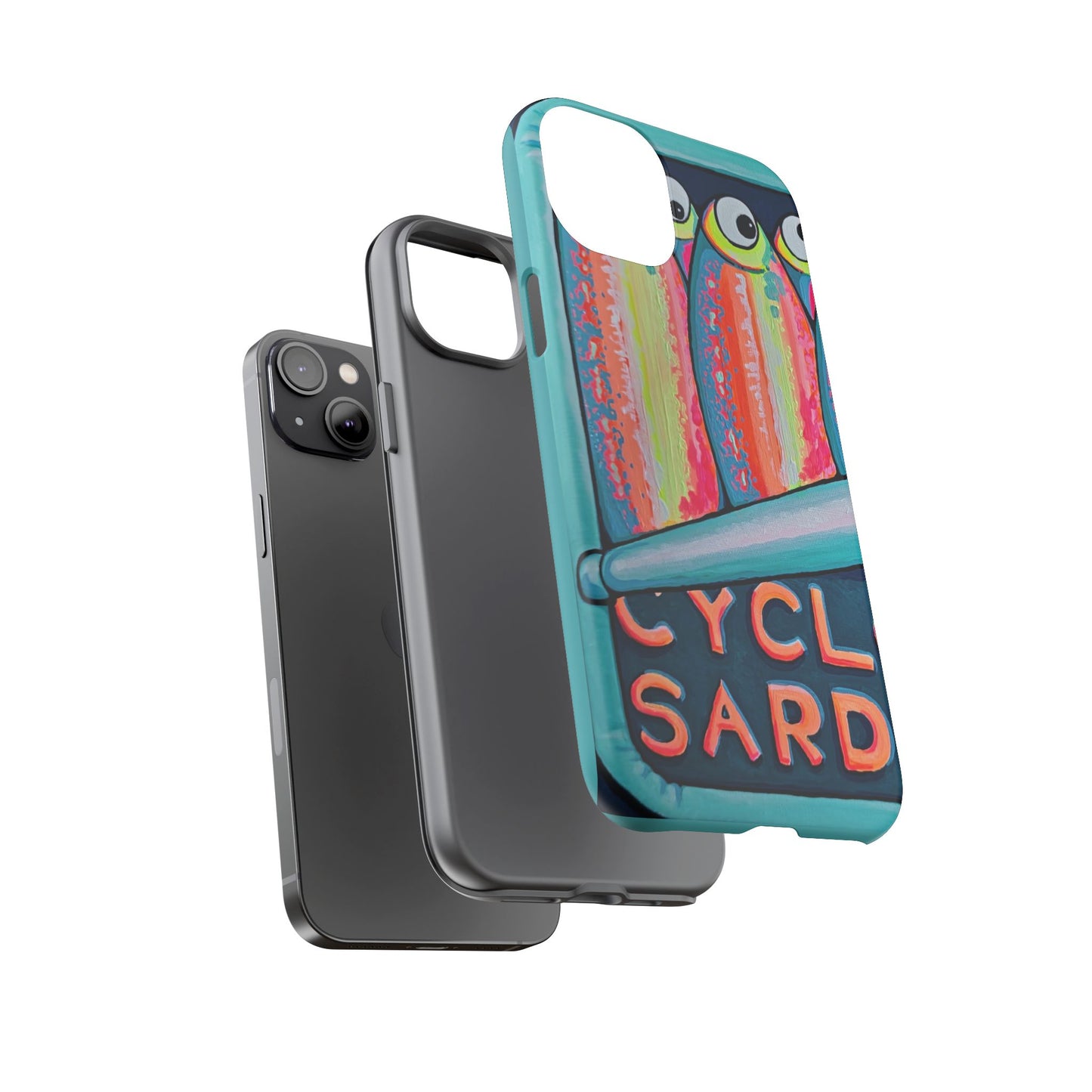 Neon Sardines Tough Phone Case
