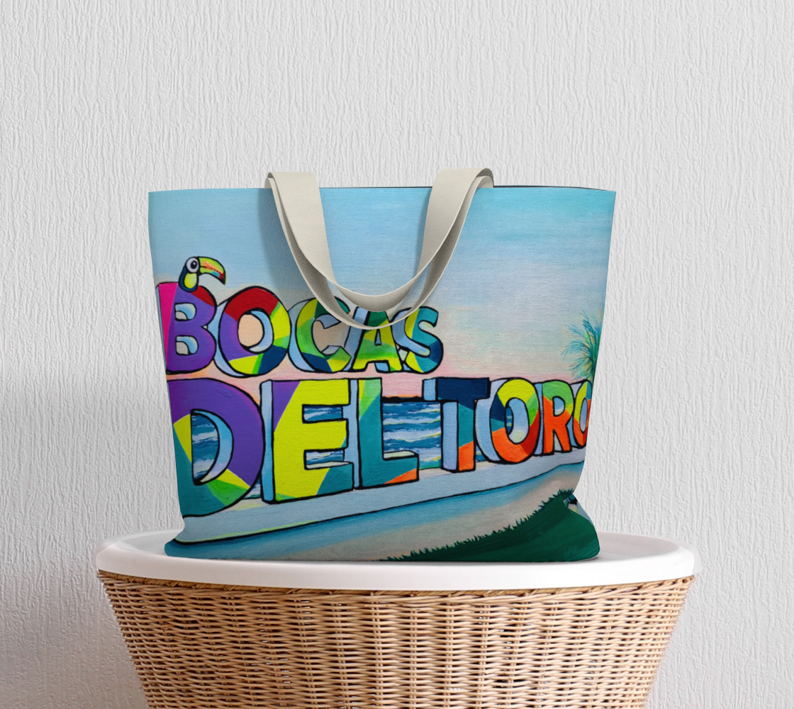 Bocas Del Toro Sign Market Tote
