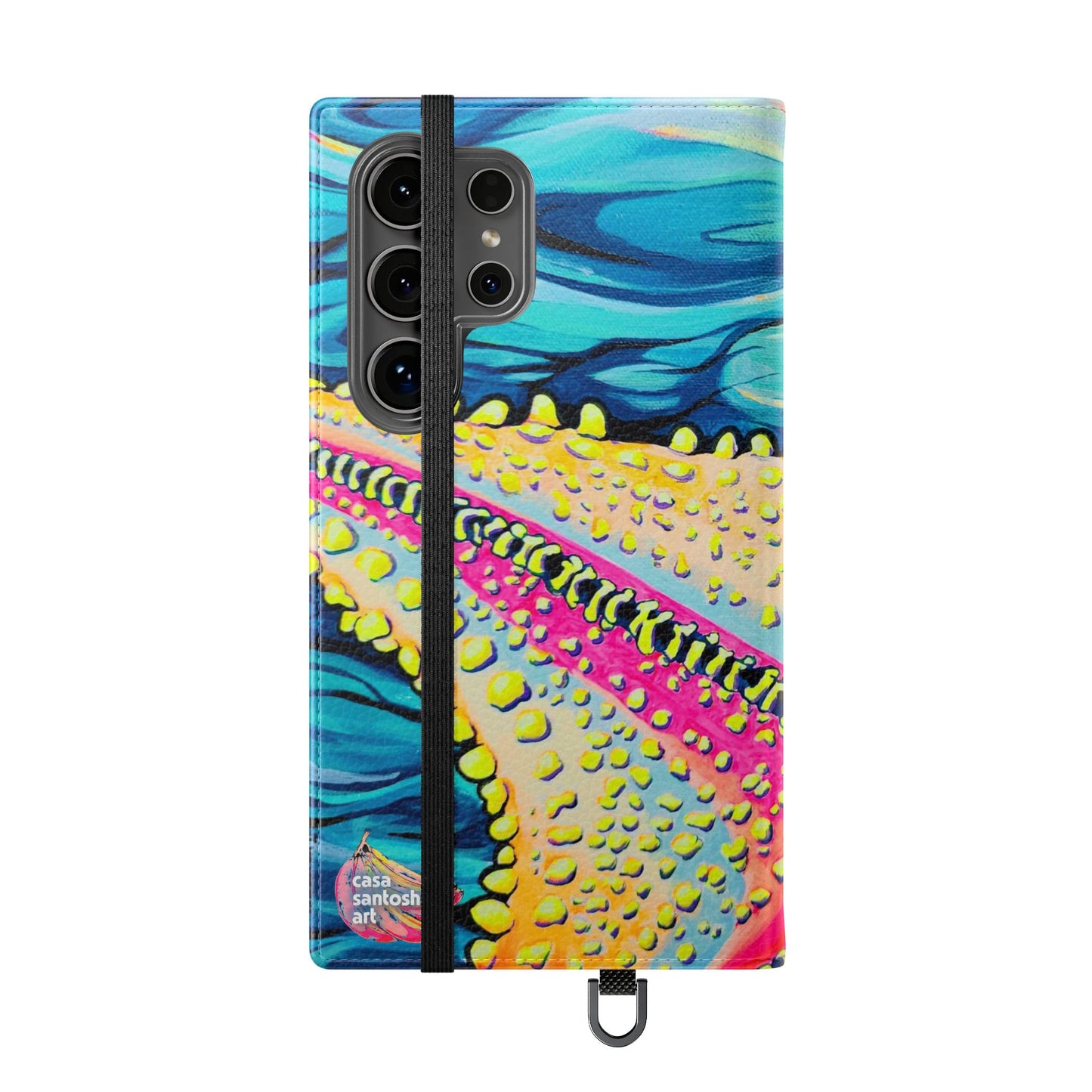 Starfish Beach Bocas Flip Phone Case – Wallet Cover with Card Slots