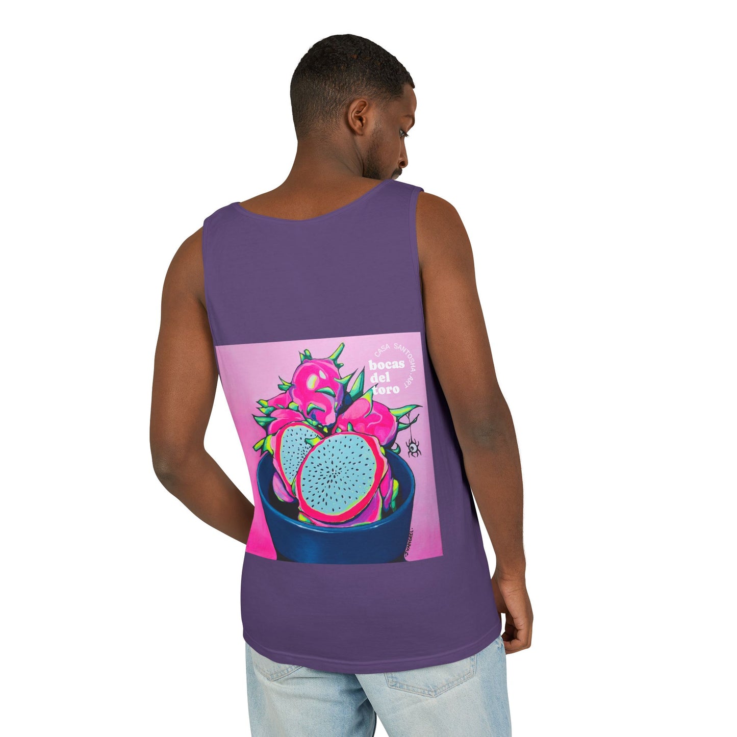 Unisex Neon Pink Dragon Fruit Tank Top - Perfect for Summer Vibes