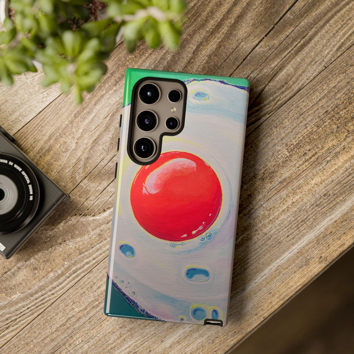 Neon Fried Egg Tough Phone Case