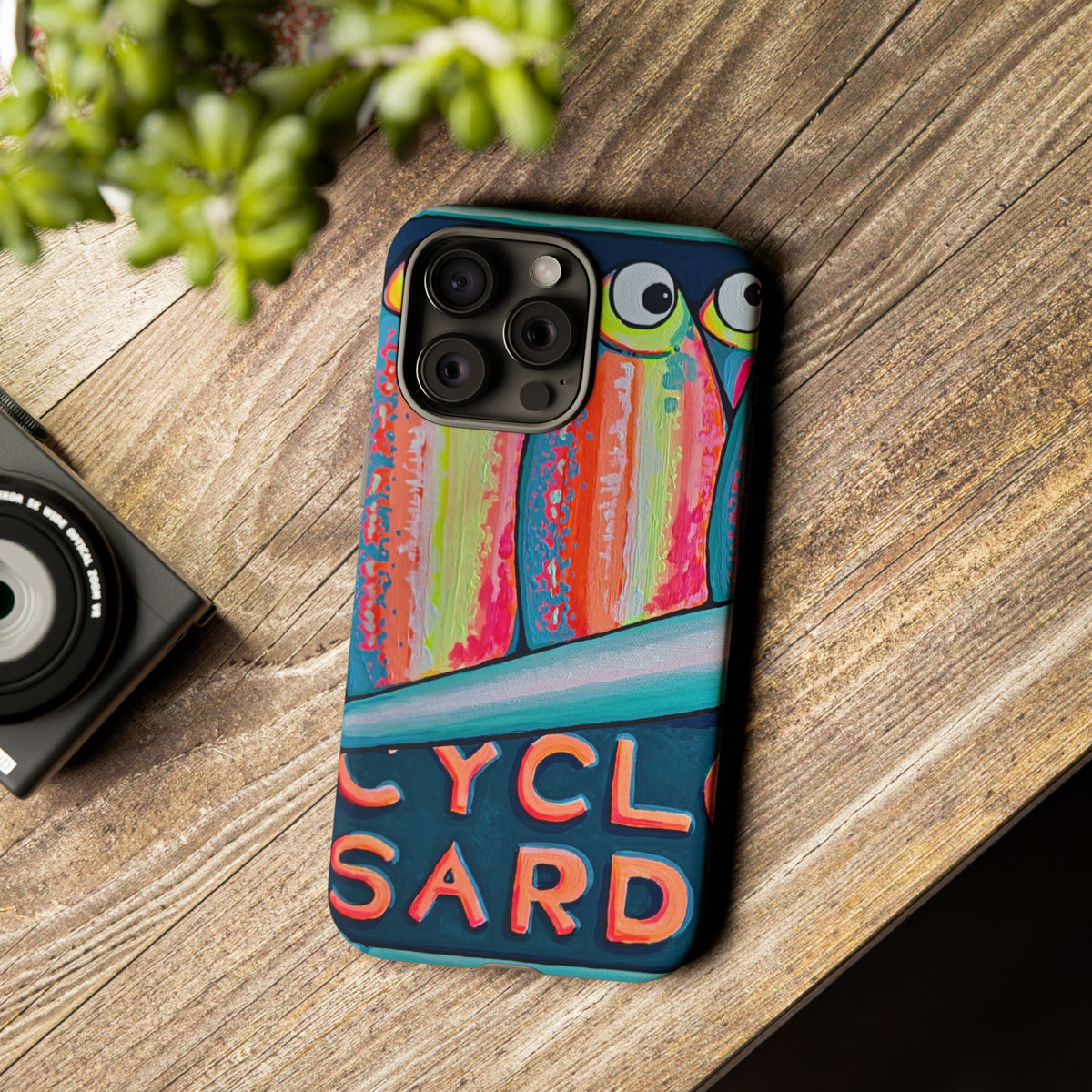 Neon Sardines Tough Phone Case