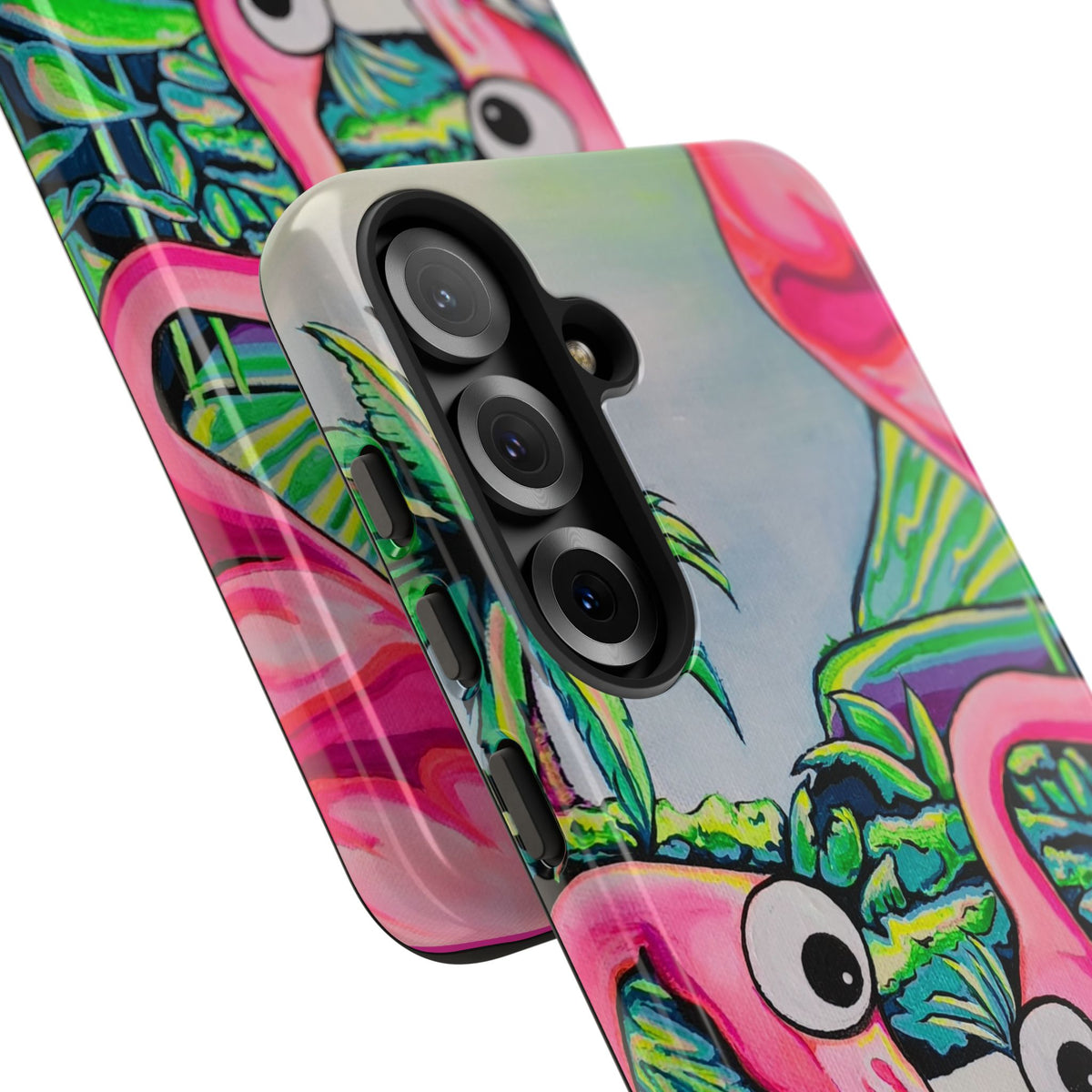 Cyclops Flamingo Family Tough Phone Case