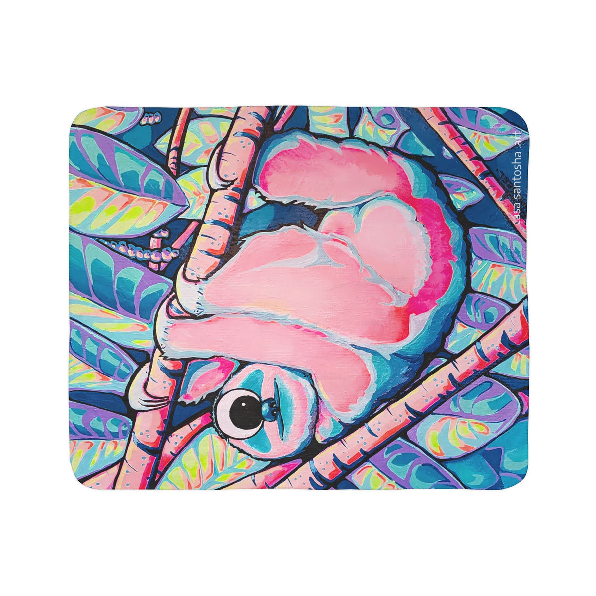 Cyclops Sloth Fleece Sherpa Blanket