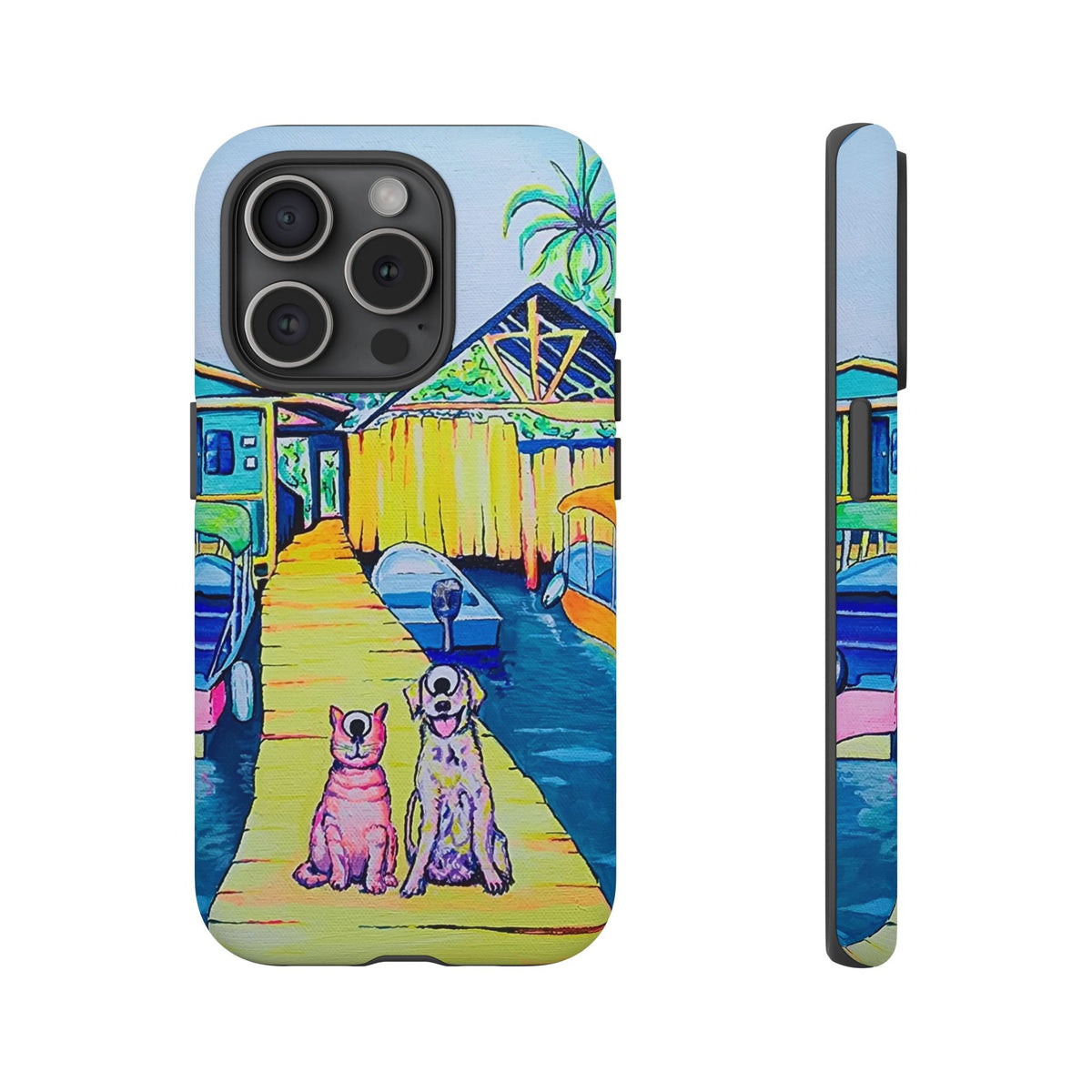 Cyclops Cat and Dog in Bocas Tough Phone Case