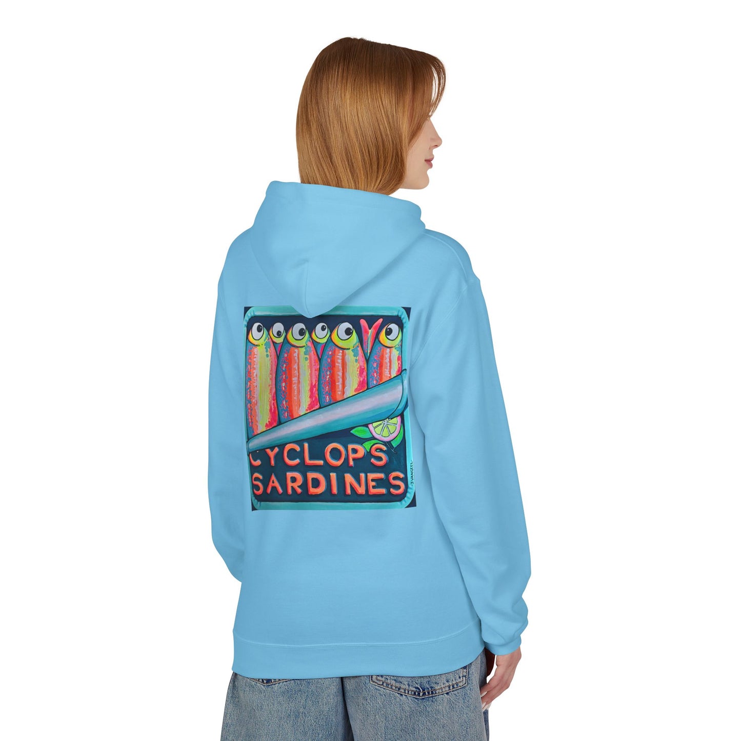 Unisex Neon Sardines Soft Hoodie