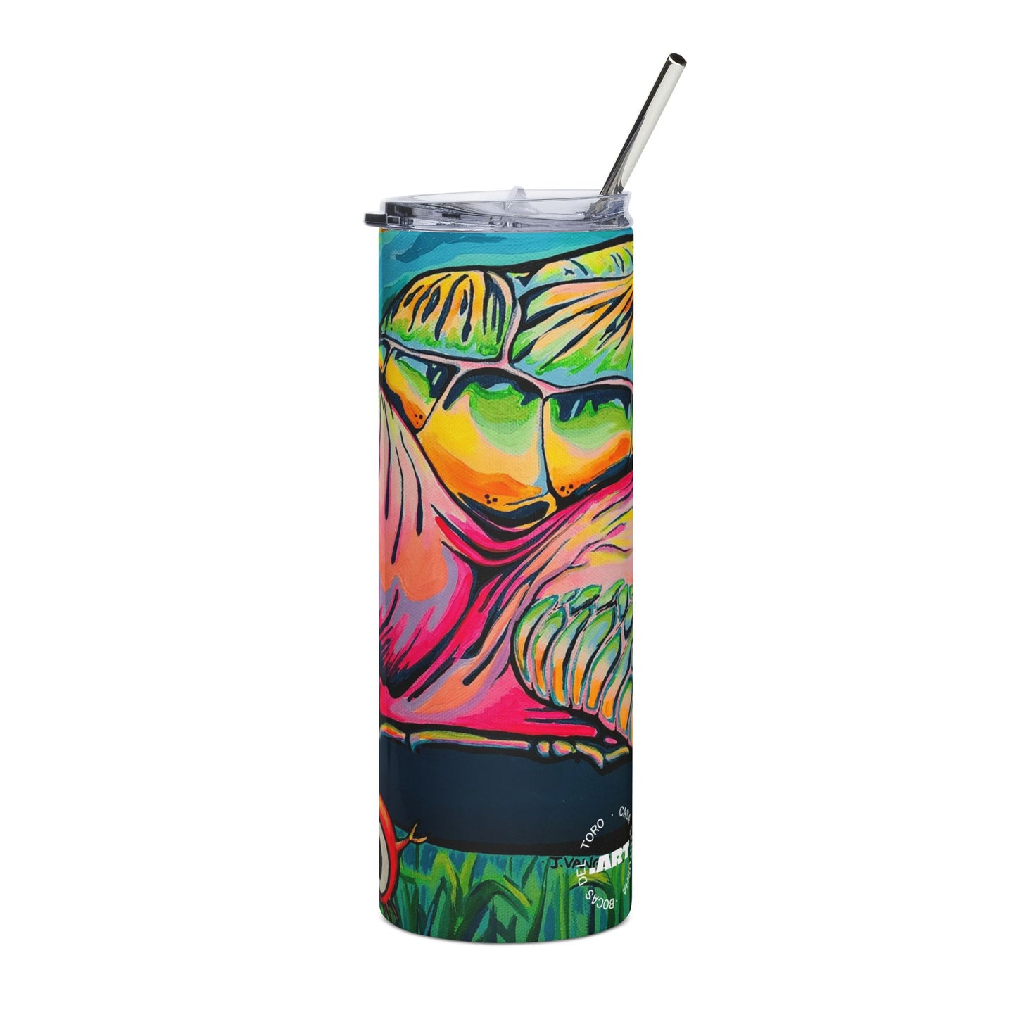 Cyclops Turtle Stainless Steel Tumbler, 20oz | Fun Travel Mug, Eco-Friendly