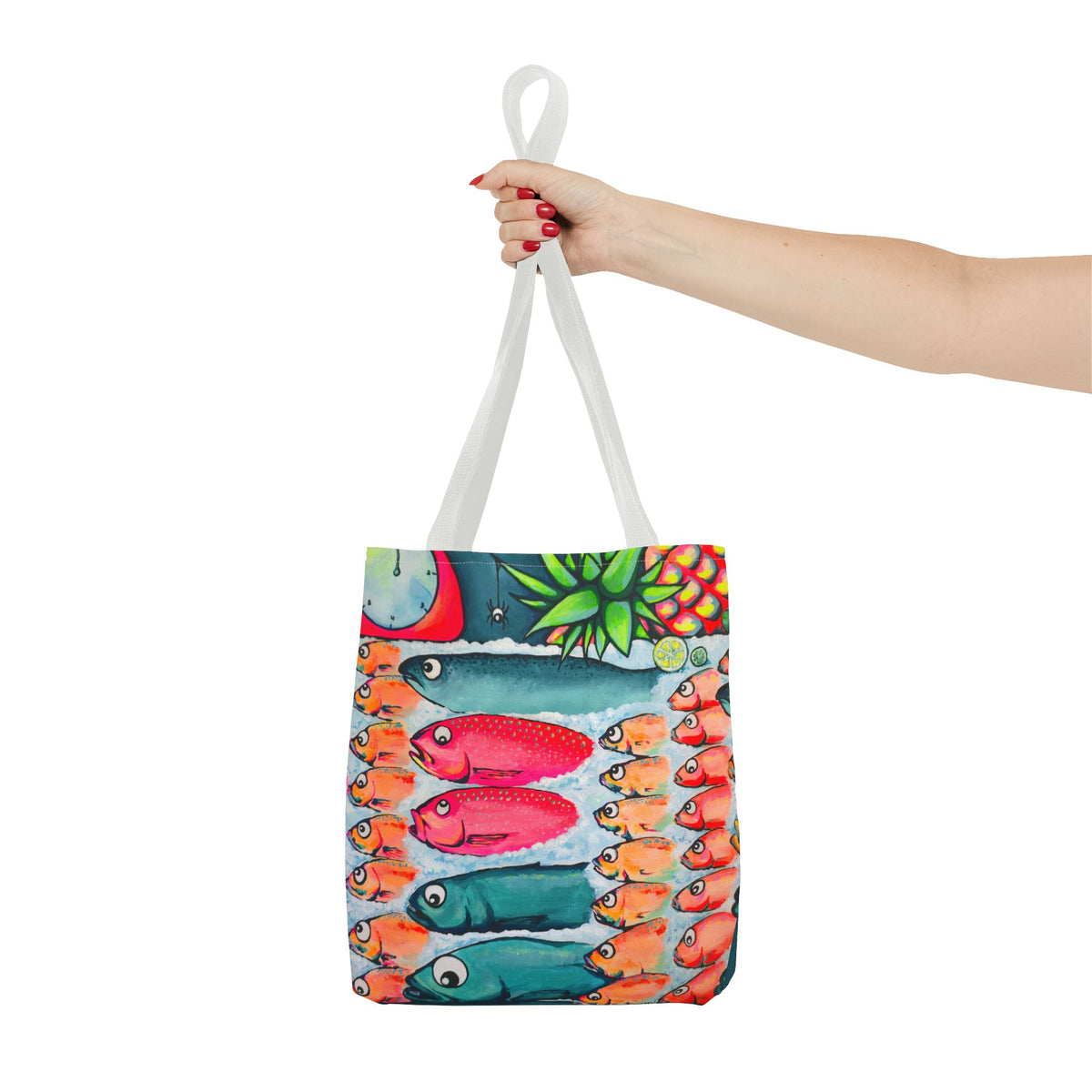 Neon Cabo Fish Market Day Tote