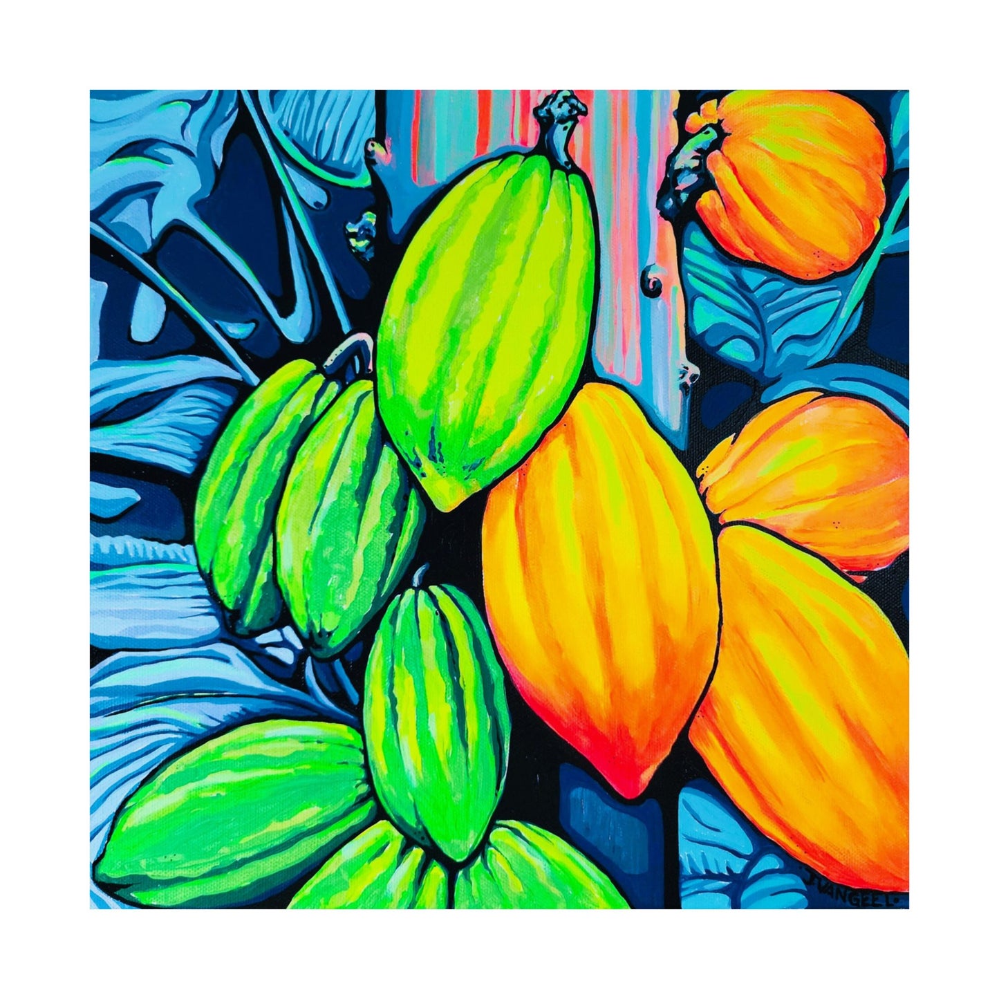 Neon Cacao Giclée Art Poster