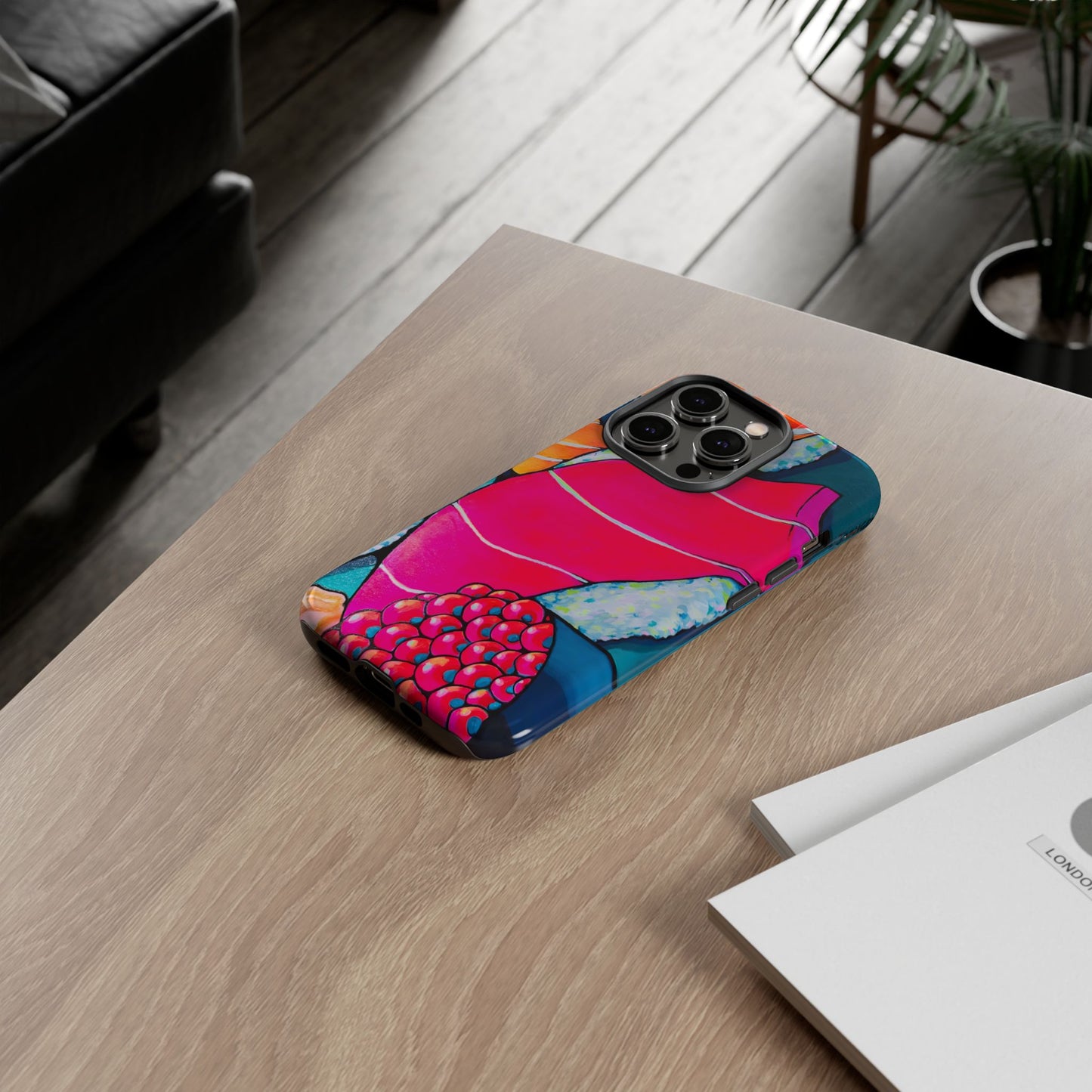 Coque de téléphone résistante Néon Sushi