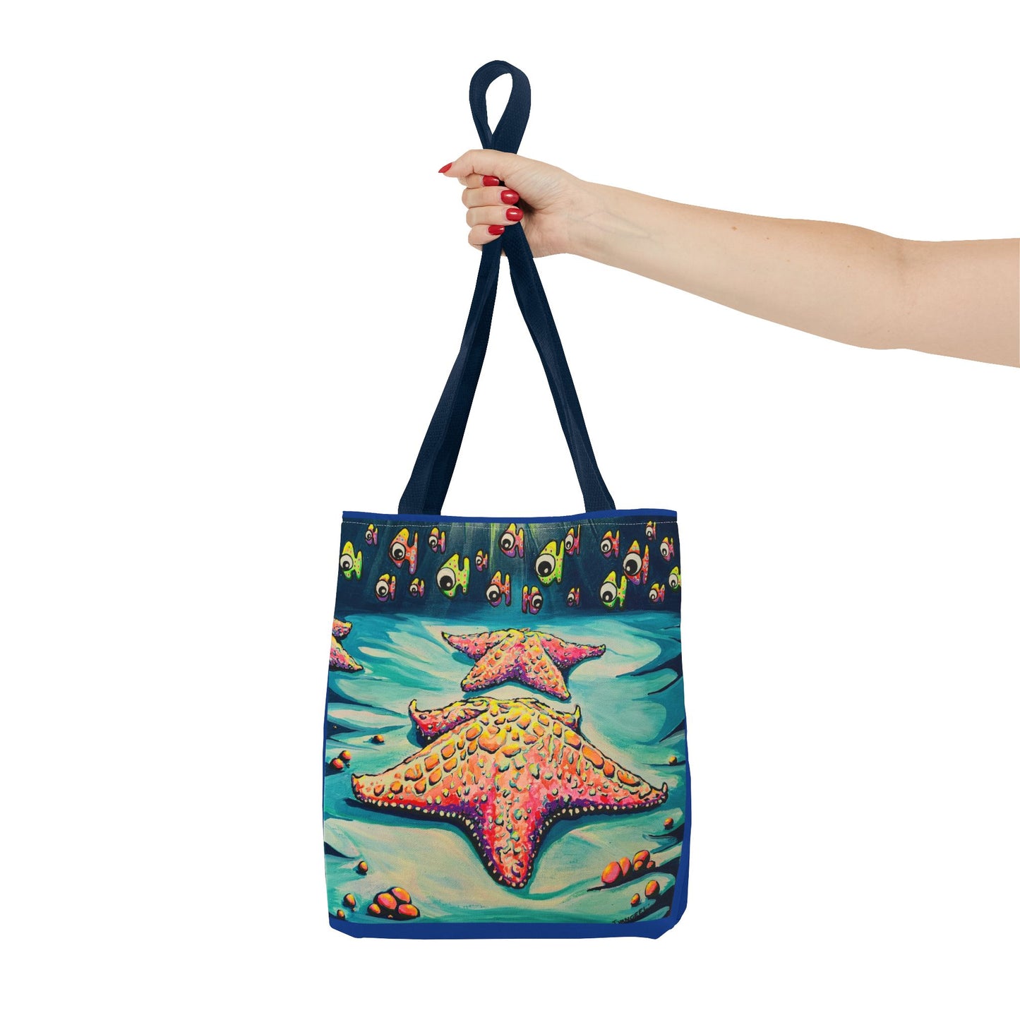 Premium Cyclops Starfish Tote Bag, Original Artist Design, Reusable Shopping Tote, Eco-Friendly