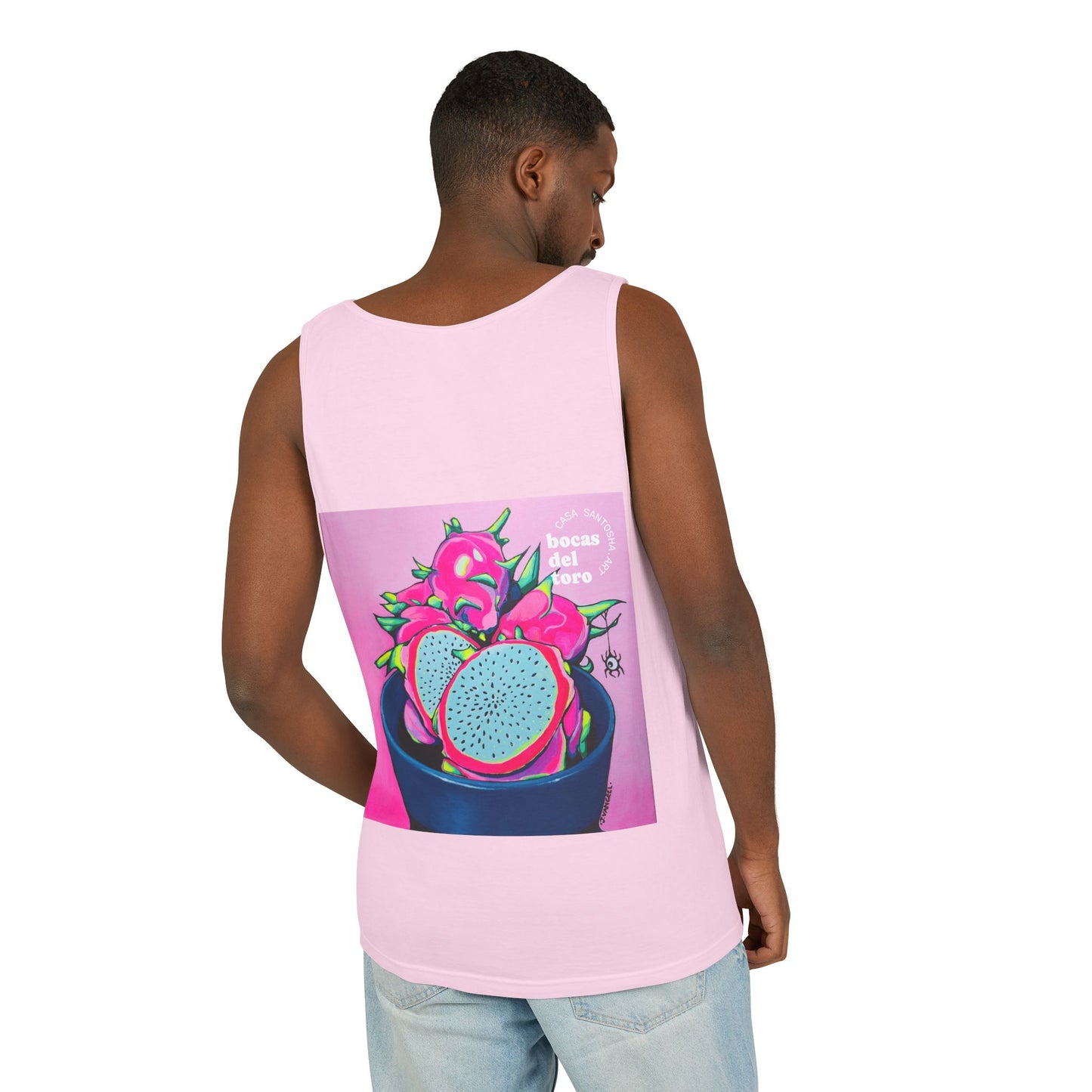 Unisex Neon Pink Dragon Fruit Tank Top - Perfect for Summer Vibes