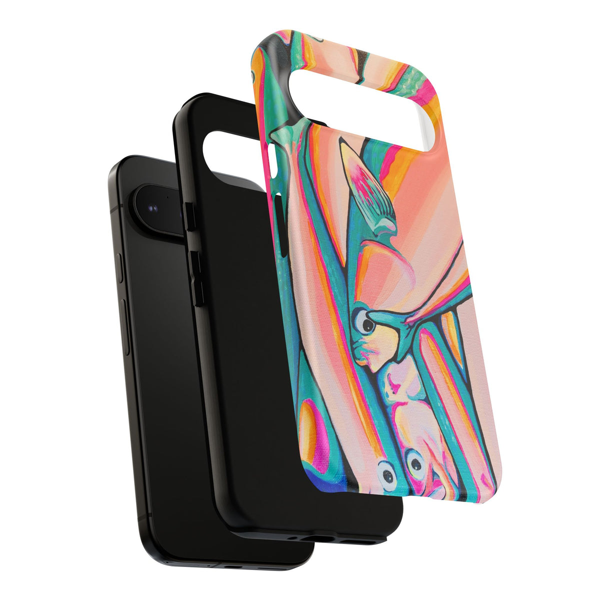 Neon Fish Tough Phone Case