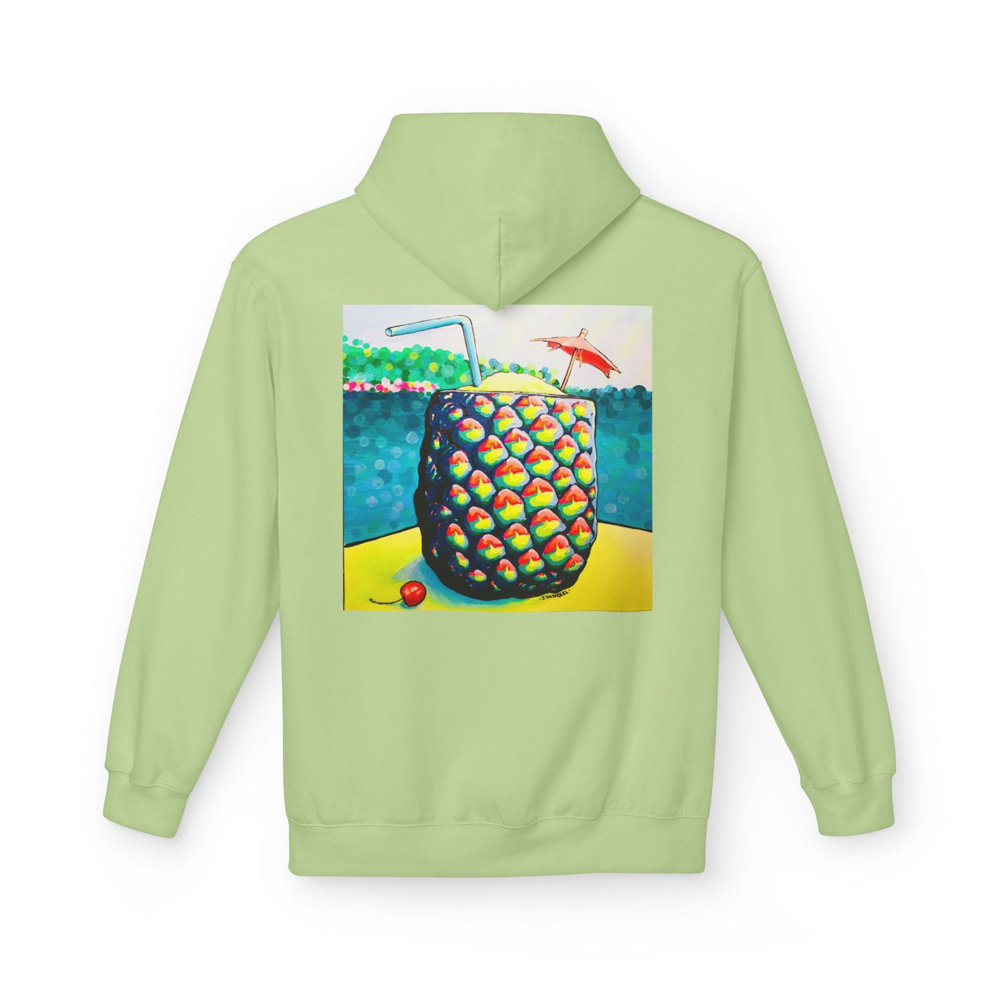 Unisex Neon Piña Colada Soft Hoodie