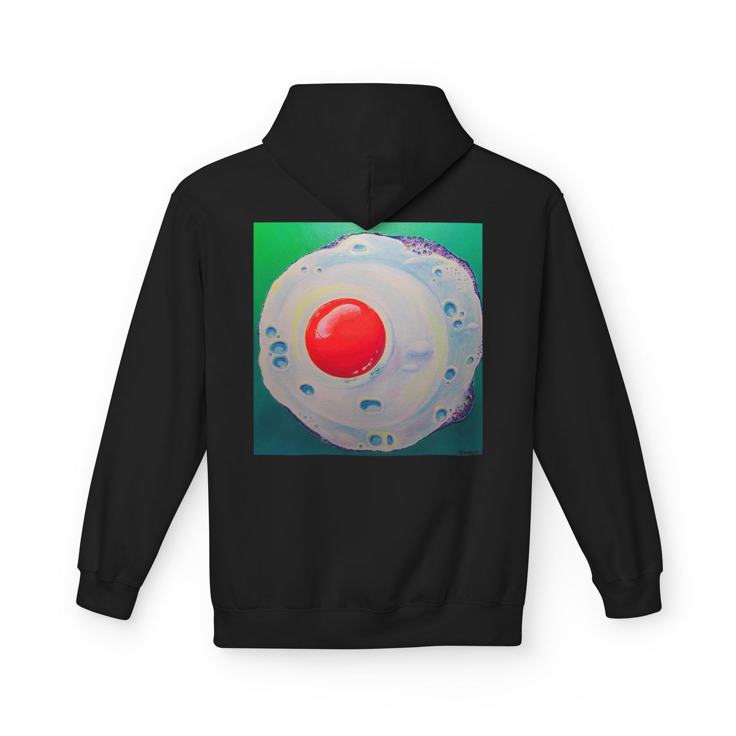 Unisex Neon Fried Egg Soft Hoodie