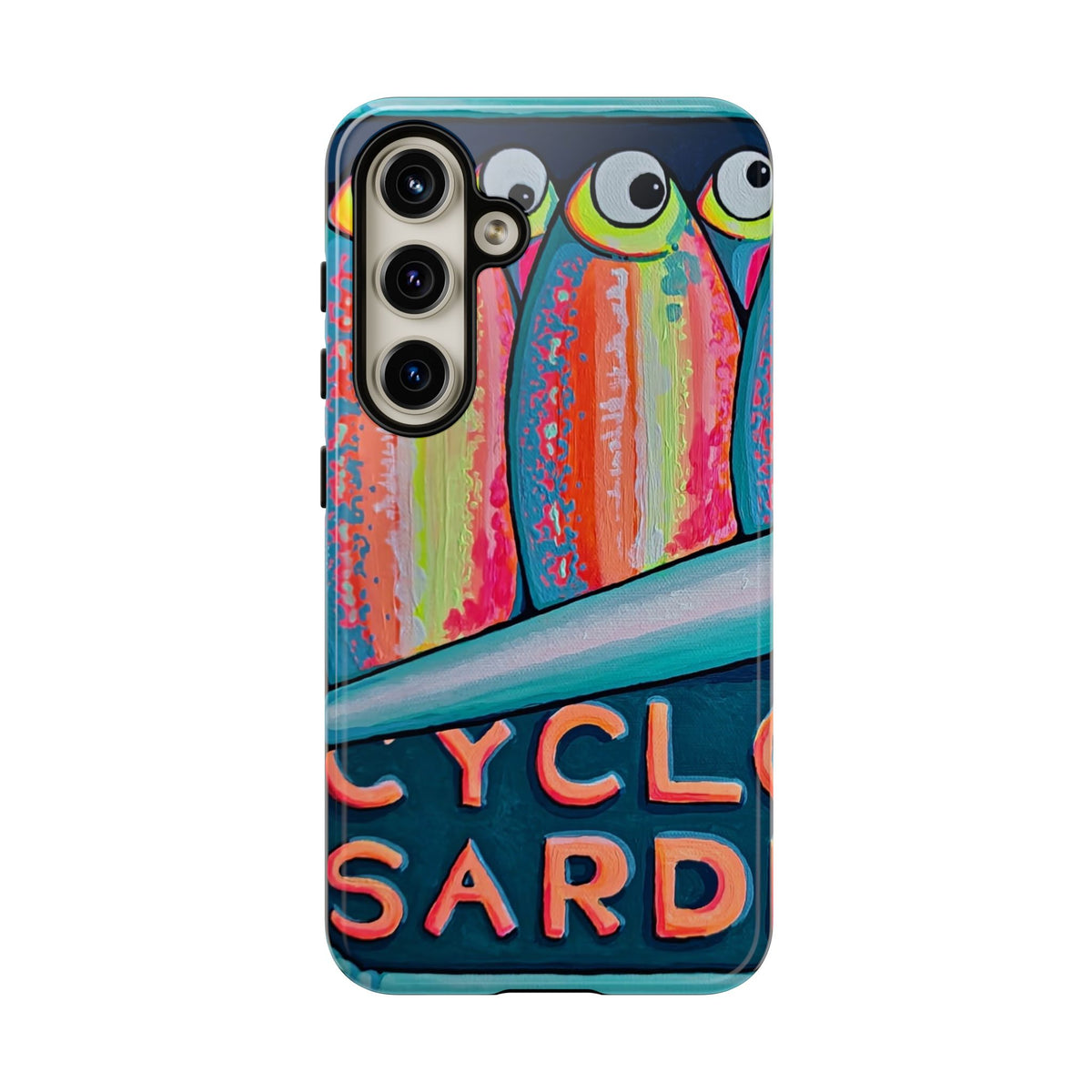Neon Sardines Tough Phone Case