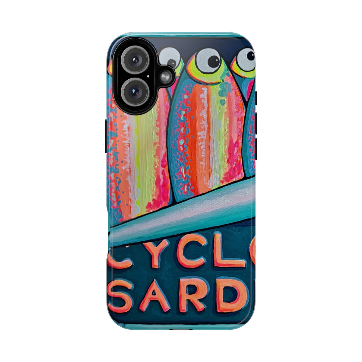 Neon Sardines Tough Phone Case