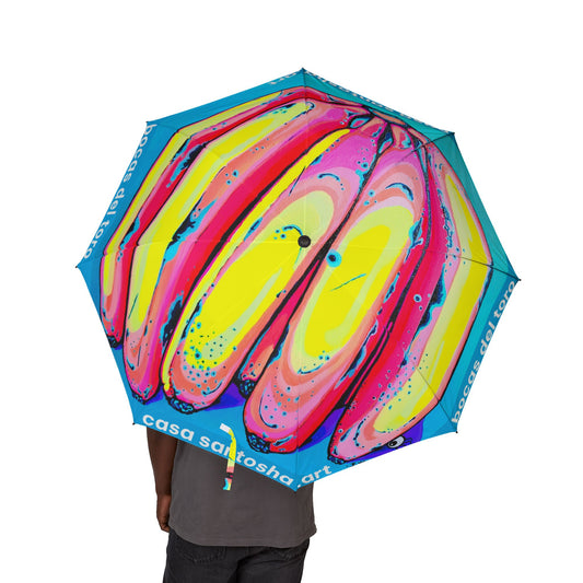 Neon Fat Bananas Umbrella, Foldable and Stylish Rain Gear