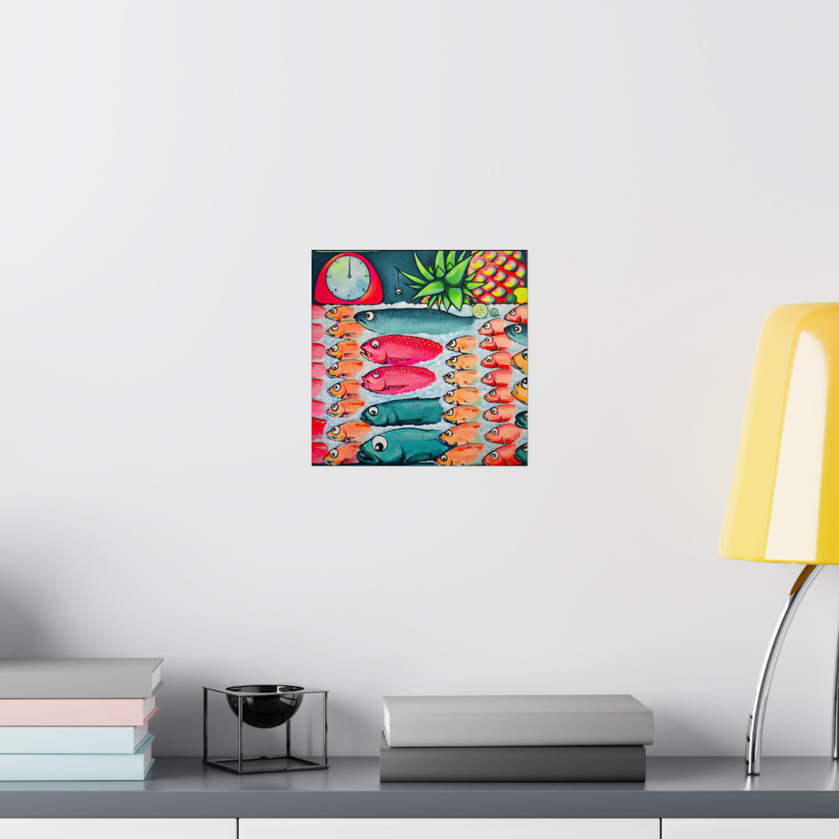 Neon Cabo Fish Market Giclée Art Poster