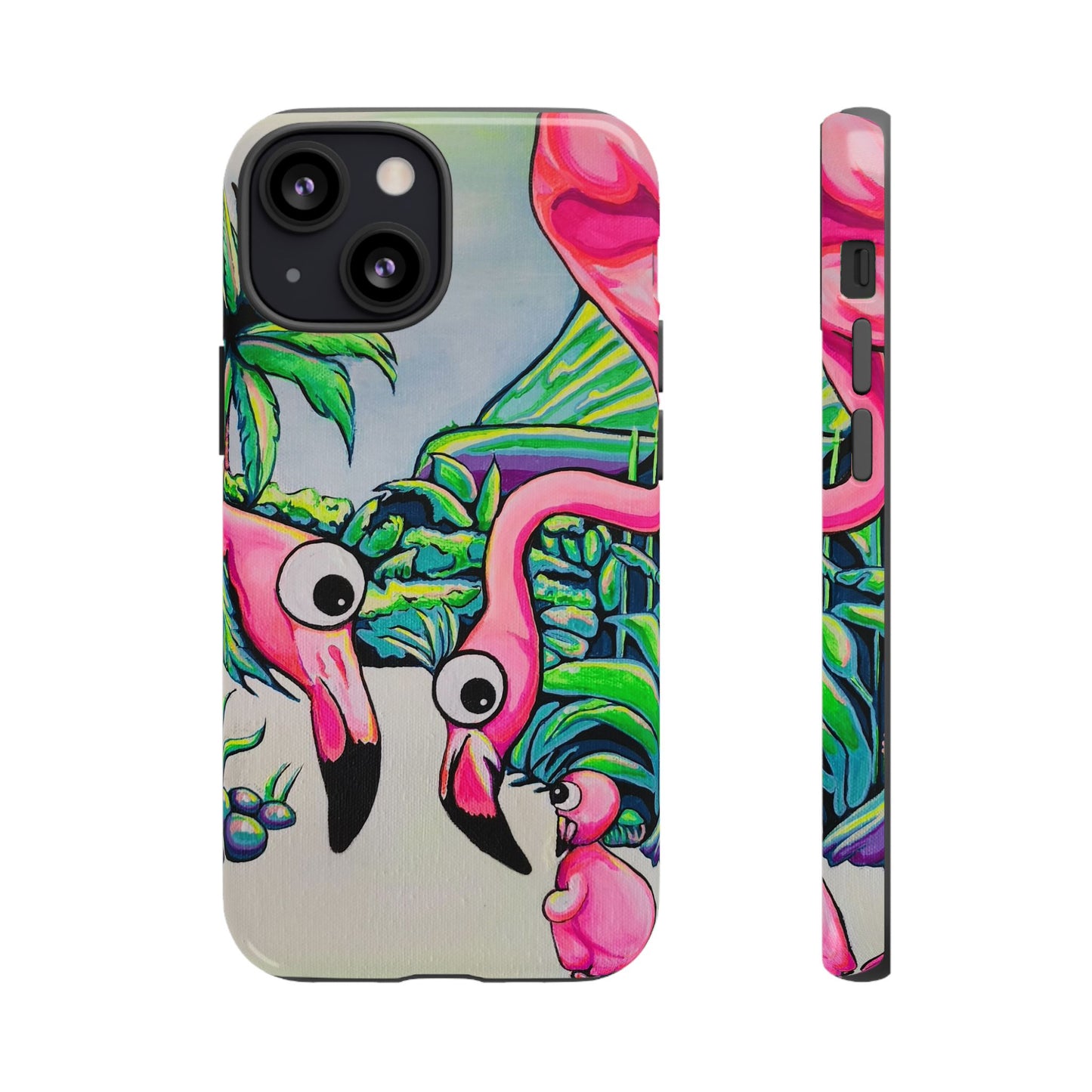 Cyclops Flamingo Family Tough Phone Case