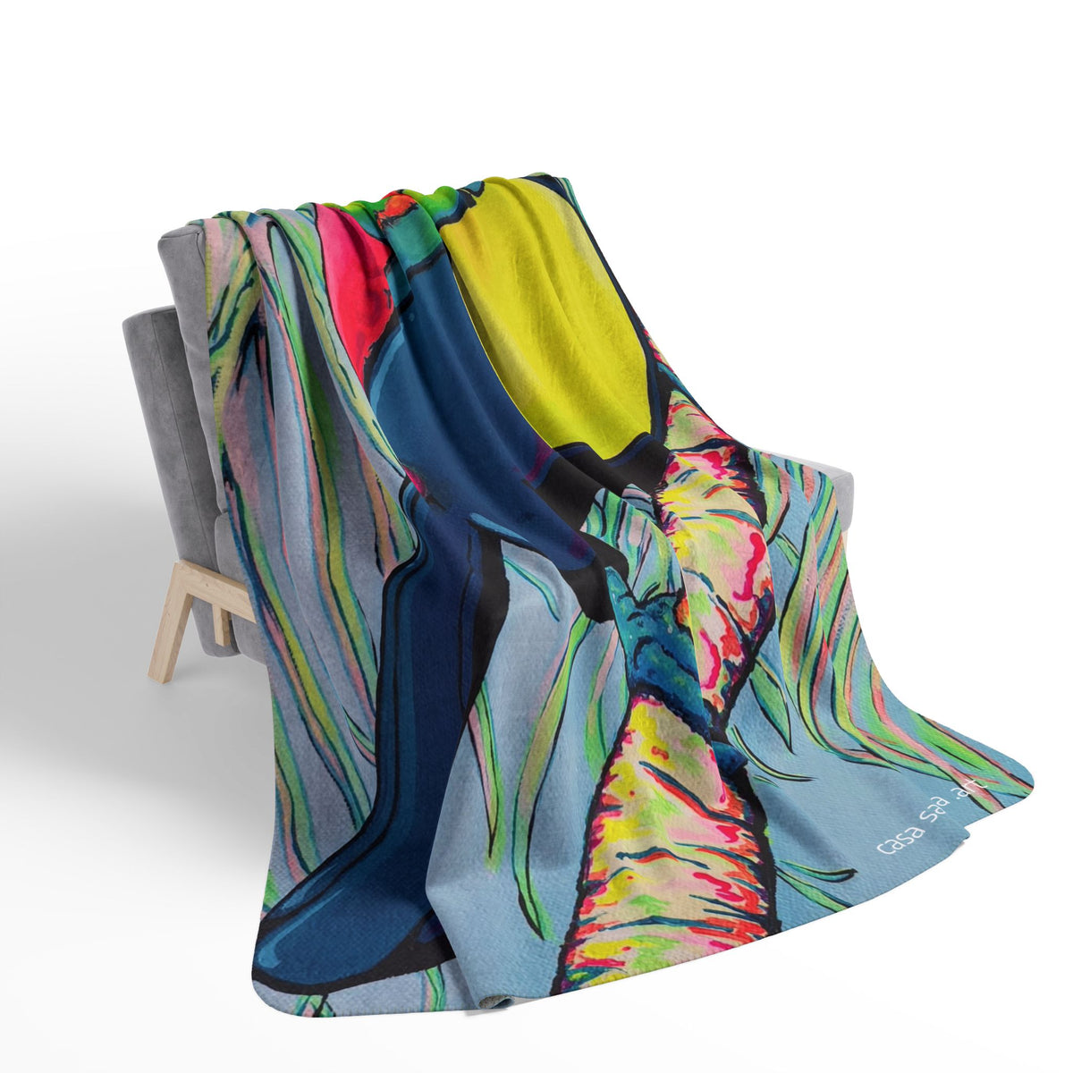 Cyclops Toucan Fleece Sherpa Blanket