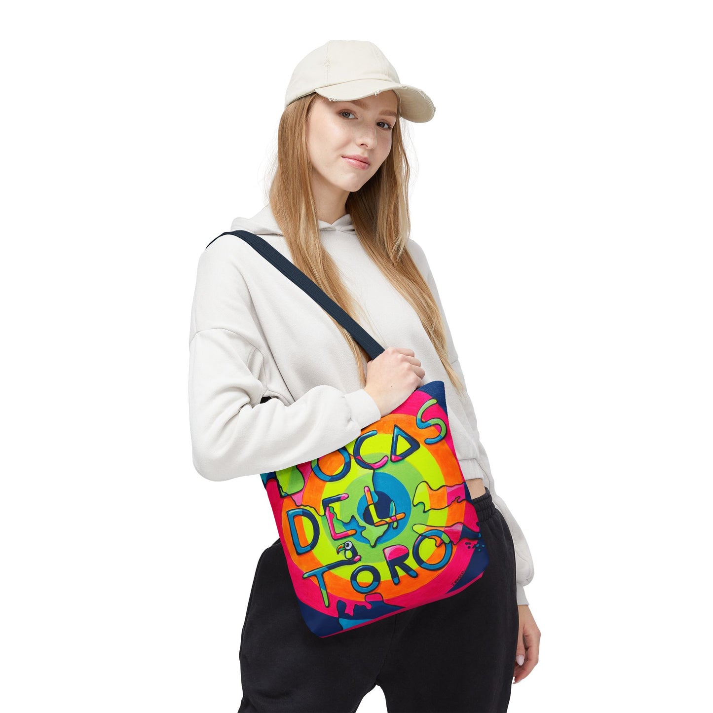 Premium Bocas Del Toro Islands Tote Bag, Original Artist Design, Reusable Shopping Tote,  Eco-Friendly