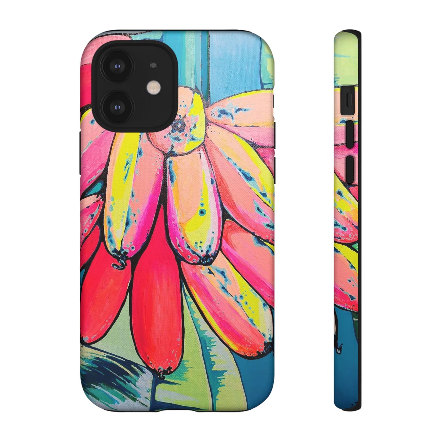 Neon Primitivo Bananas Tough Phone Case