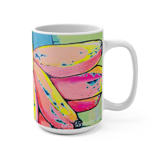 Neon Primitivo Bananas Mug