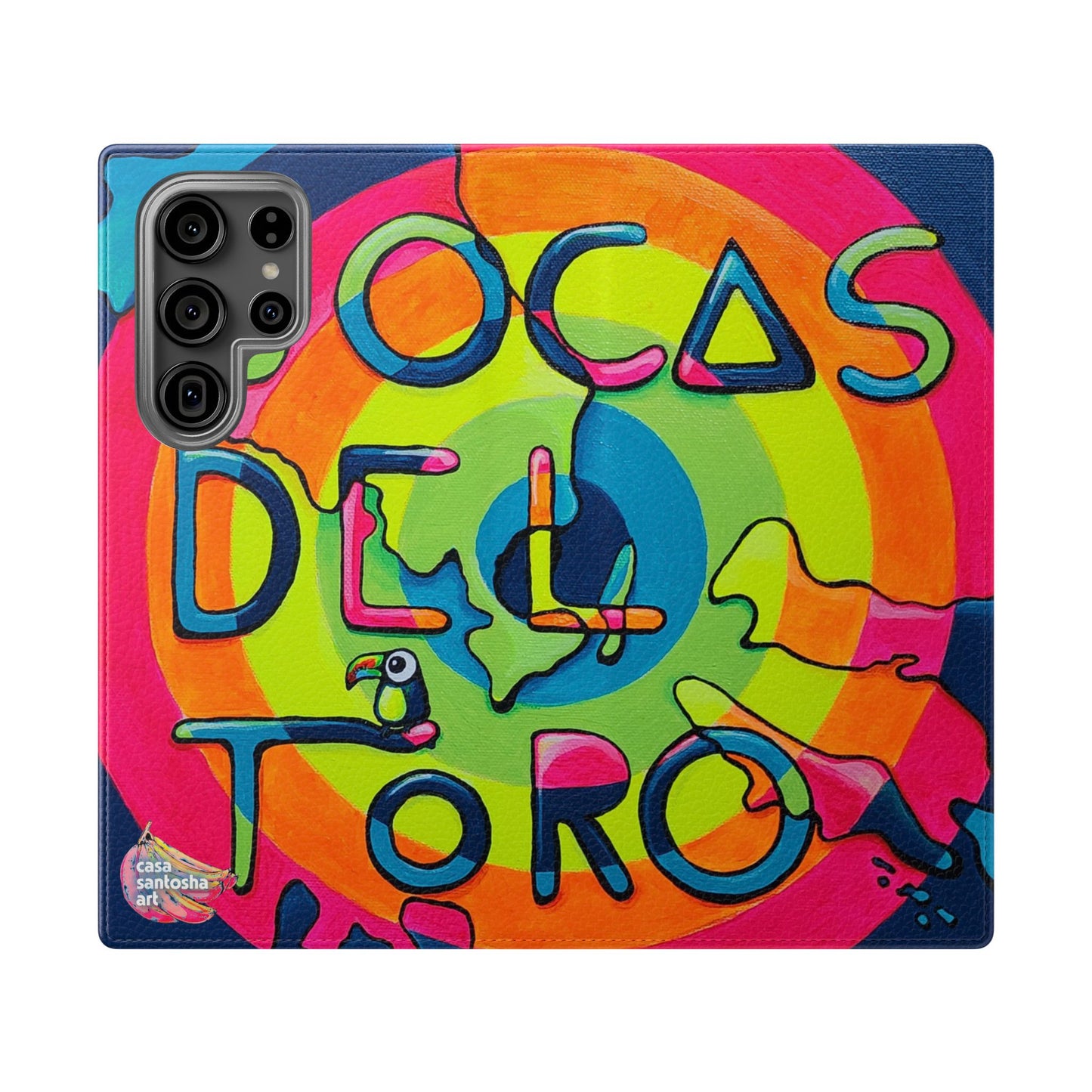 Bocas Del Toro Islands Flip Phone Case – Wallet Cover with Card Slots
