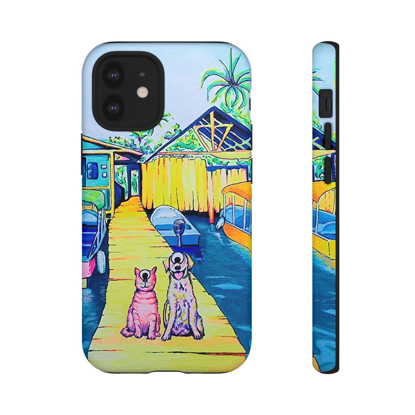 Cyclops Cat and Dog in Bocas Tough Phone Case