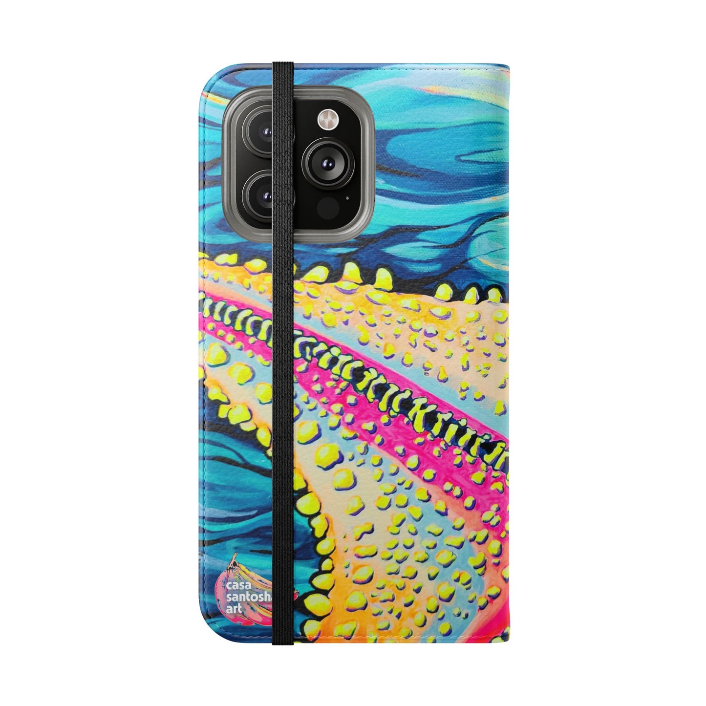 Starfish Beach Bocas Flip Phone Case – Wallet Cover with Card Slots
