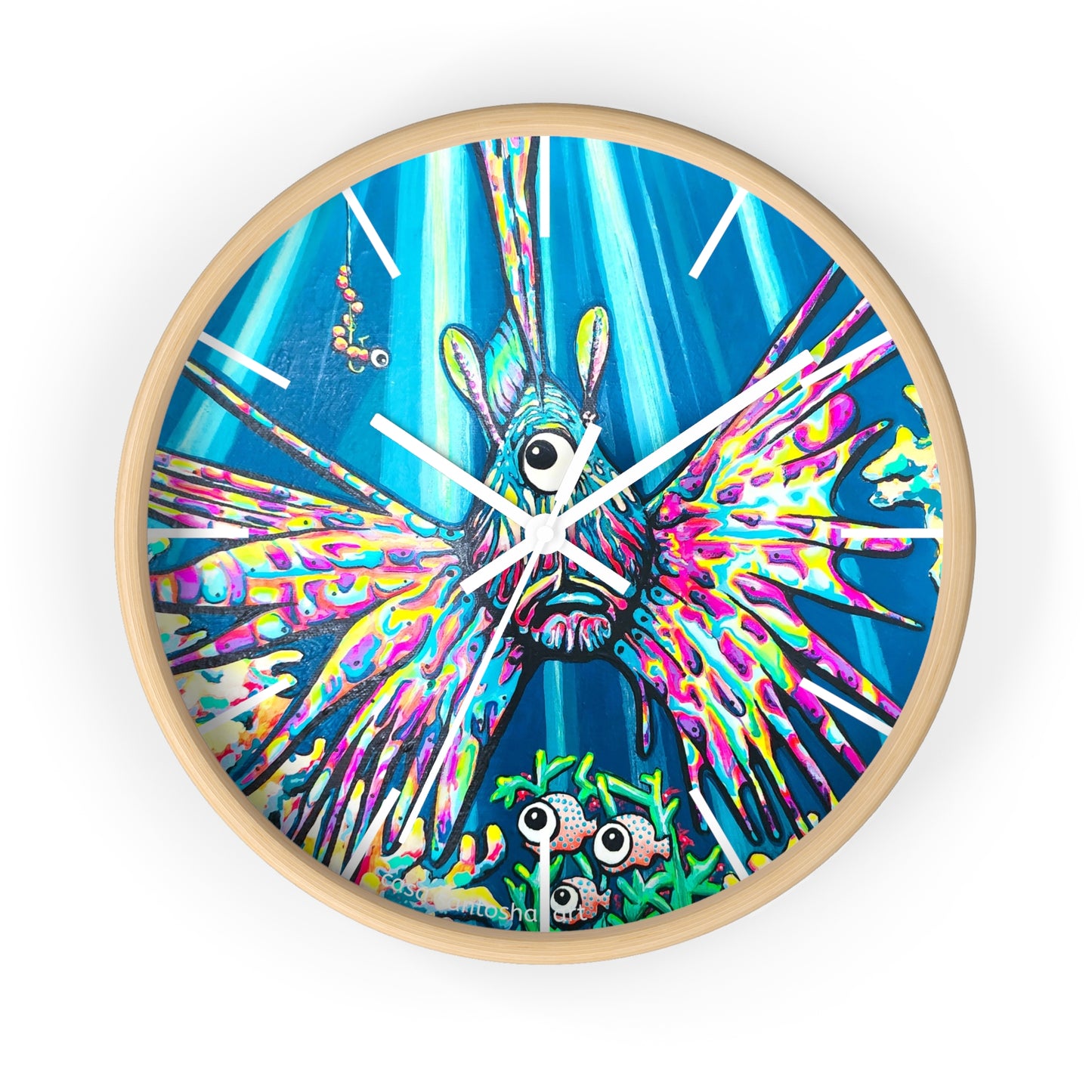 Cyclops Lionfish Pop Art Wall Clock