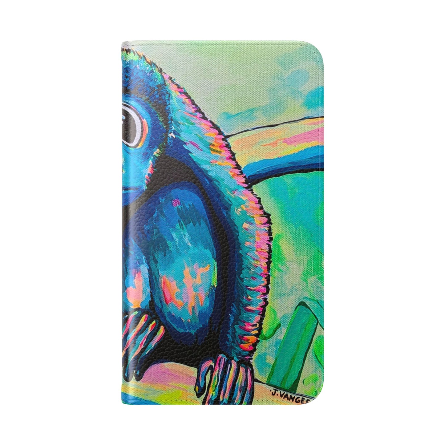 Cyclops Monkey Flip Phone Case – Wallet Cover with Card Slots