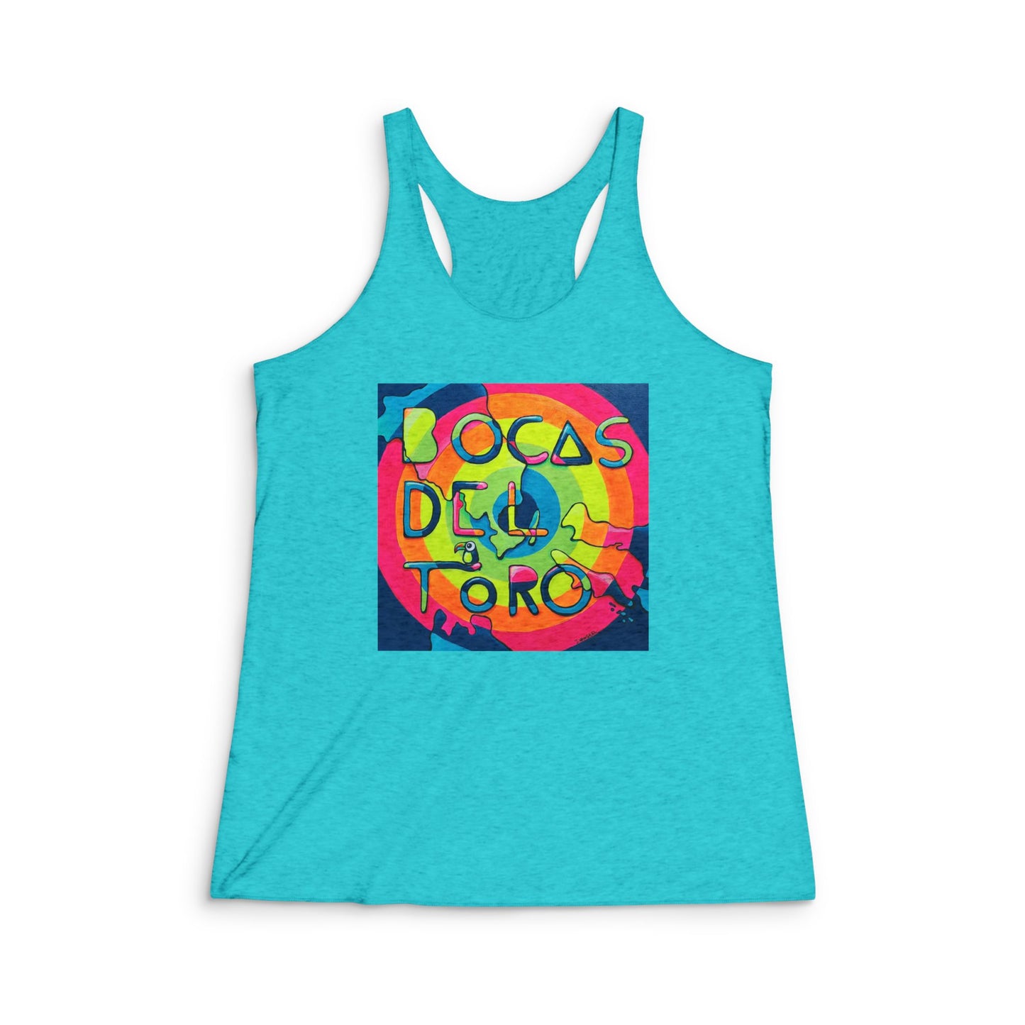 Women's Bocas Del Toro Islands Graphic Racerback Tank