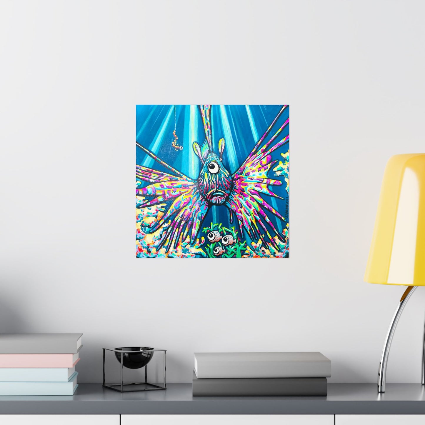 Cyclops Lionfish Giclée Art Poster