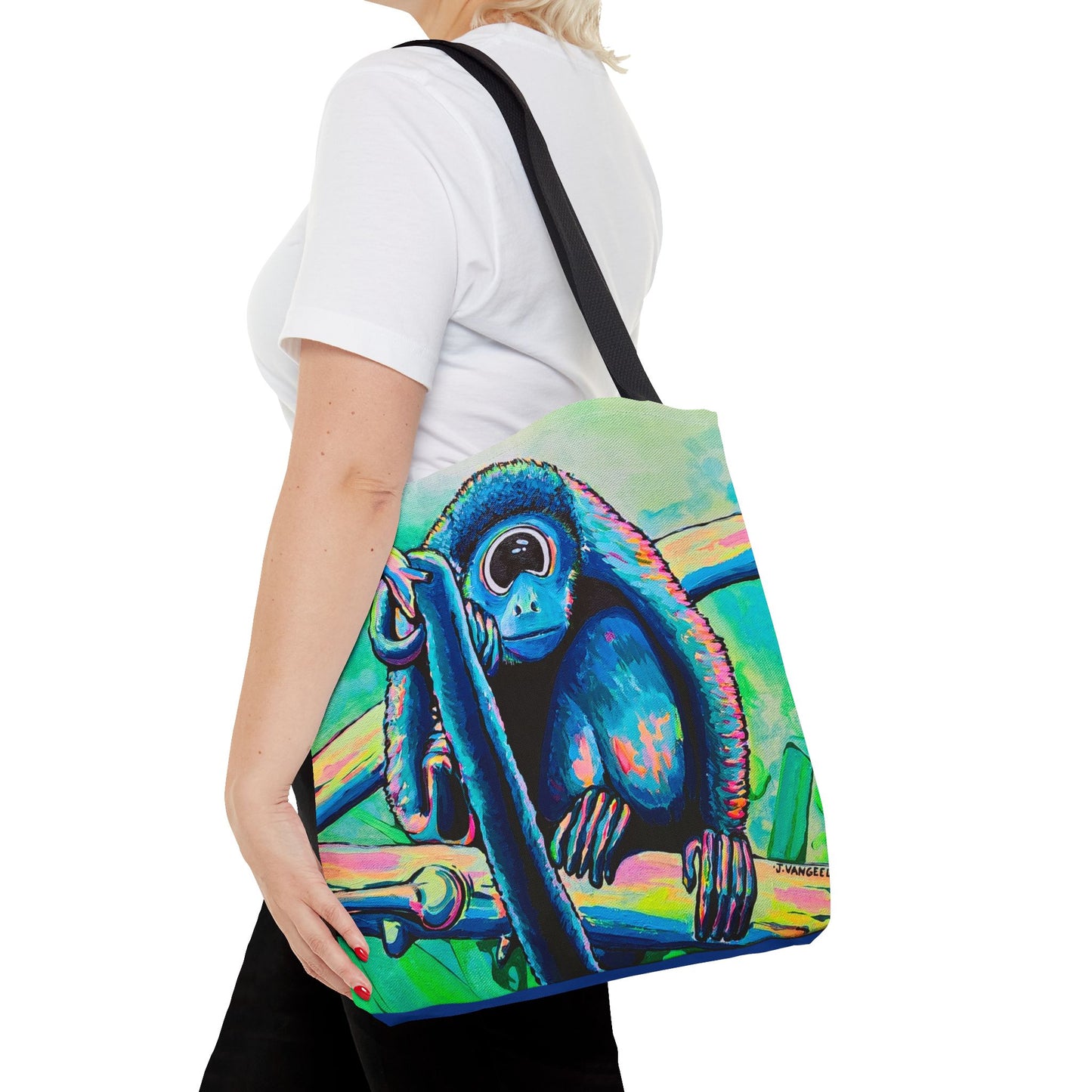 Premium Cyclops Monkey Tote Bag, Original Artist Design, Reusable Shopping Tote, Eco-Friendly