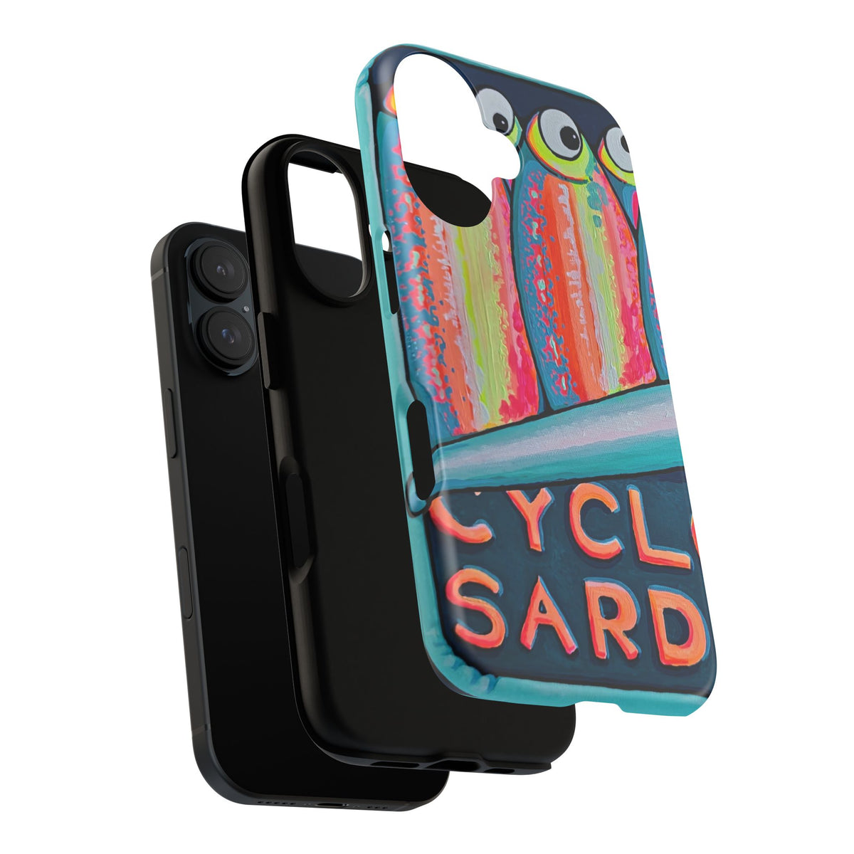 Neon Sardines Tough Phone Case