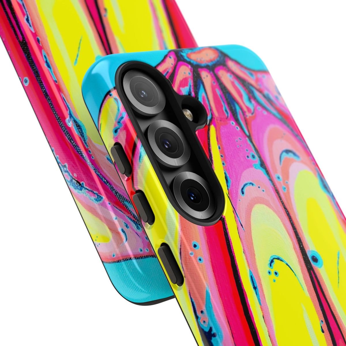 Neon Fat Bananas Tough Phone Case