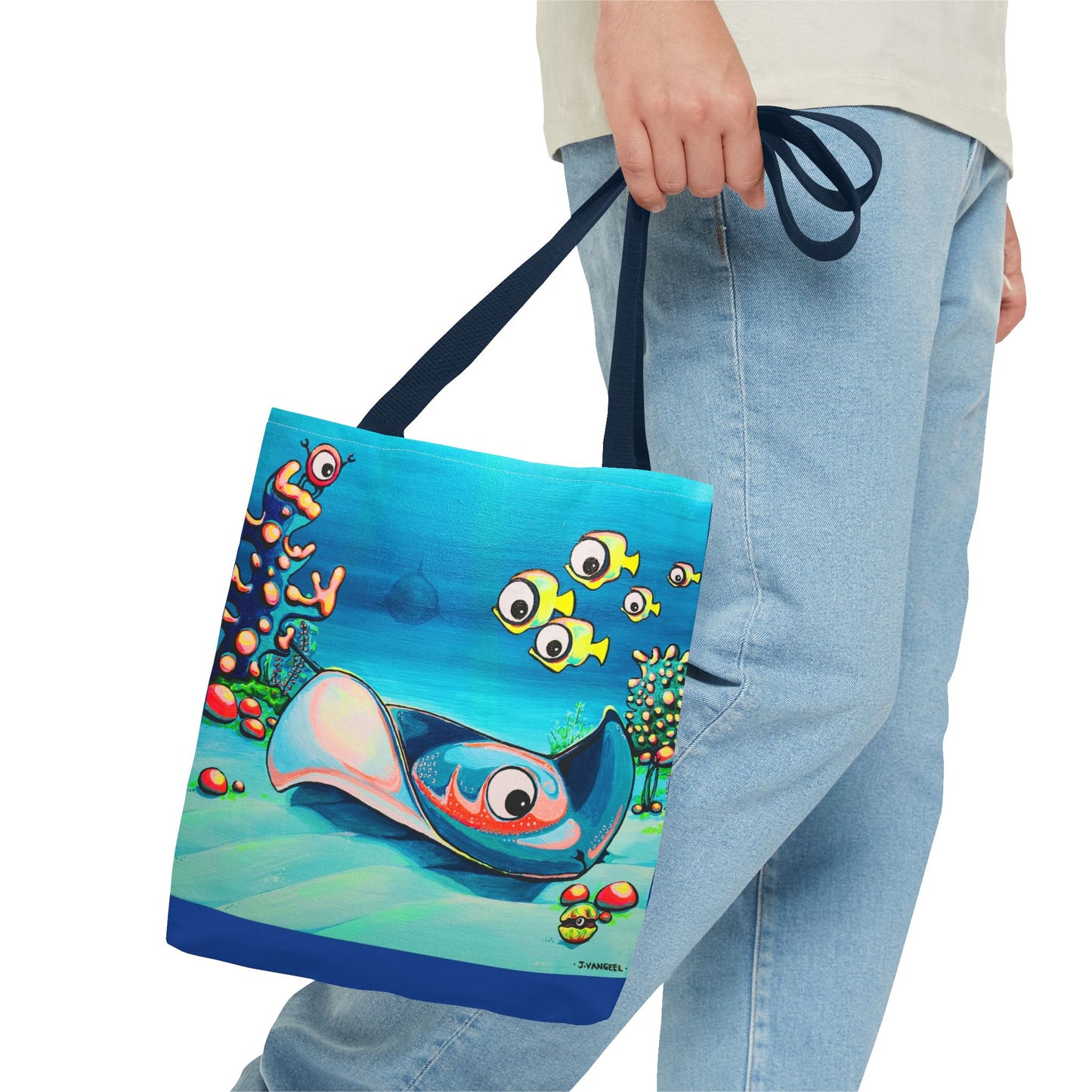 Premium Cyclops Stingray Tote Bag, Original Artist Design, Reusable Shopping Tote, Eco-Friendly