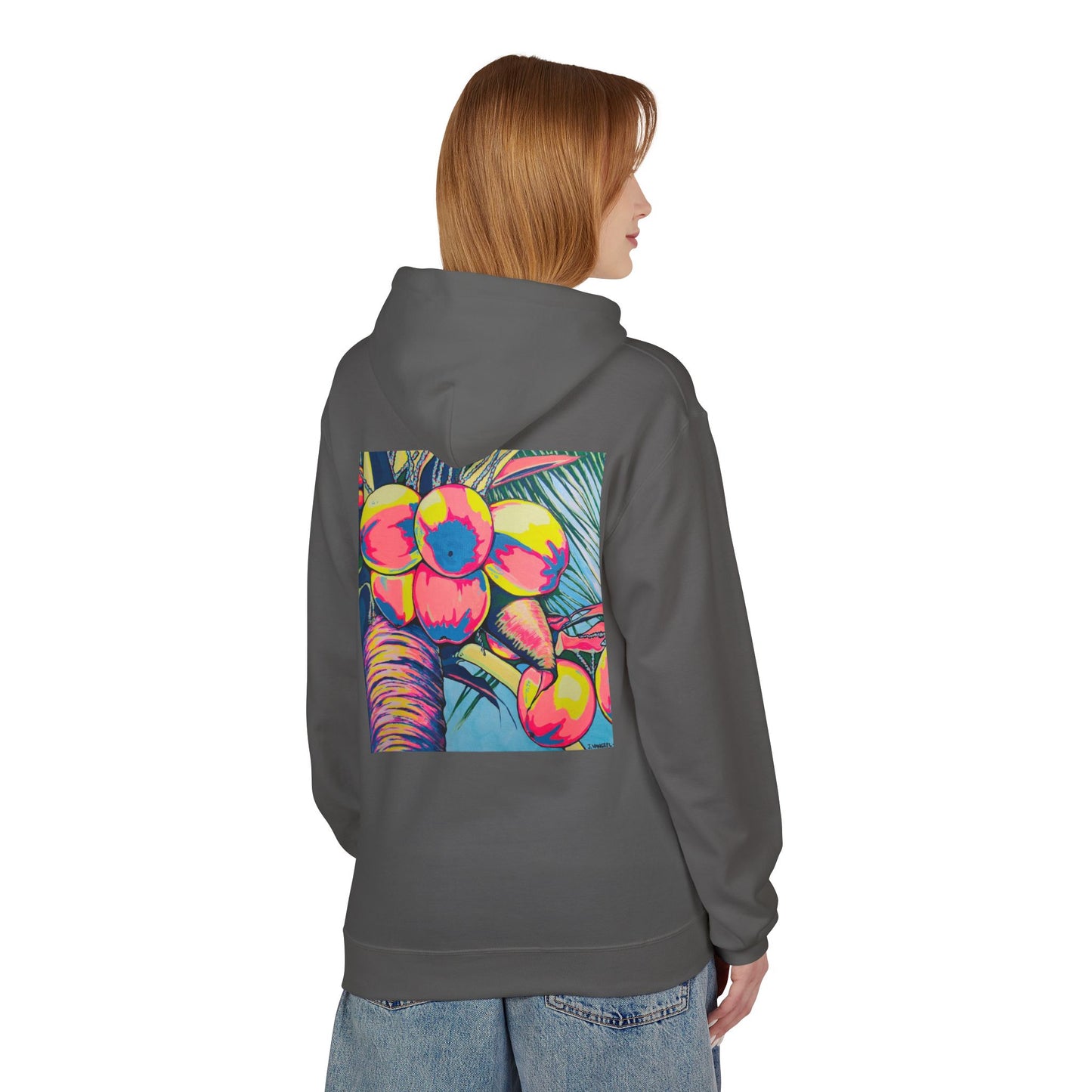 Unisex Neon Coconuts Soft Hoodie