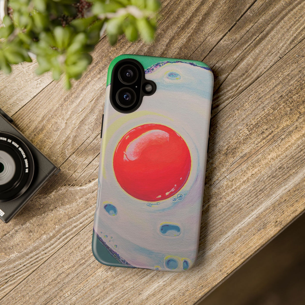 Neon Fried Egg Tough Phone Case