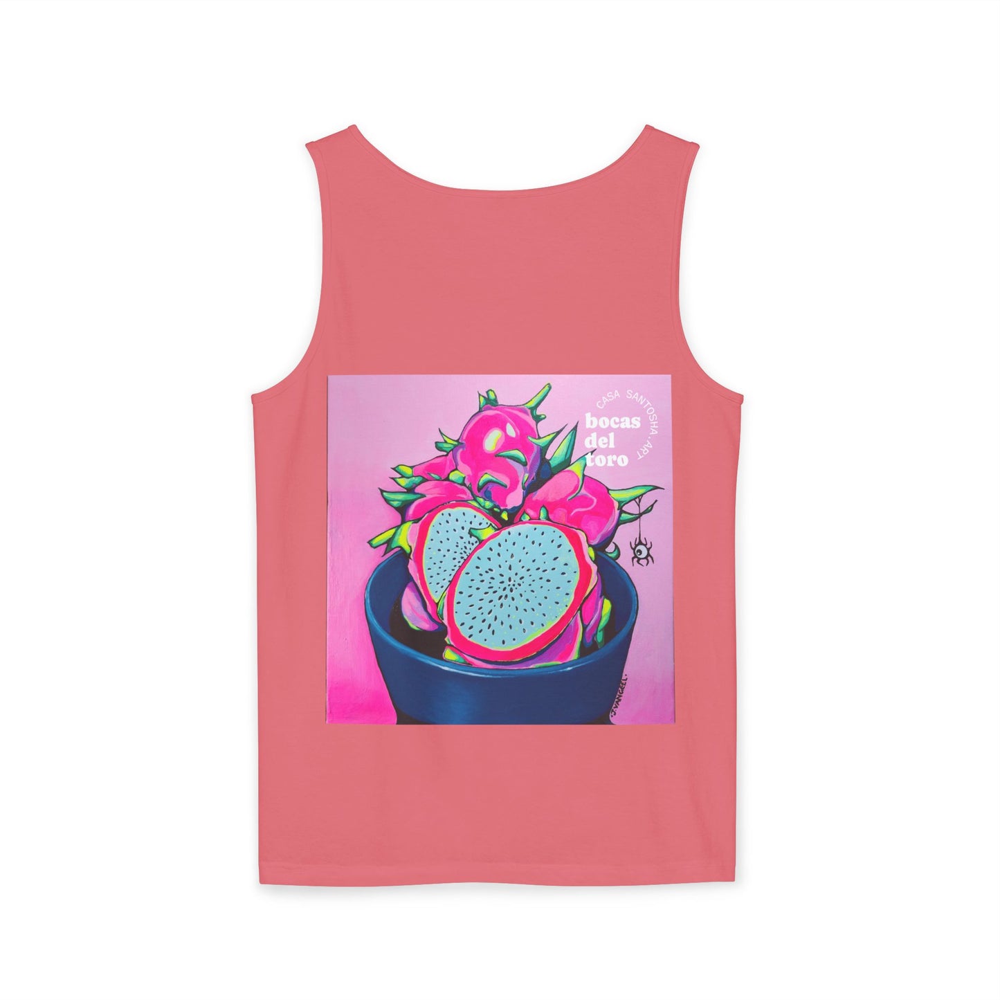 Unisex Neon Pink Dragon Fruit Tank Top - Perfect for Summer Vibes