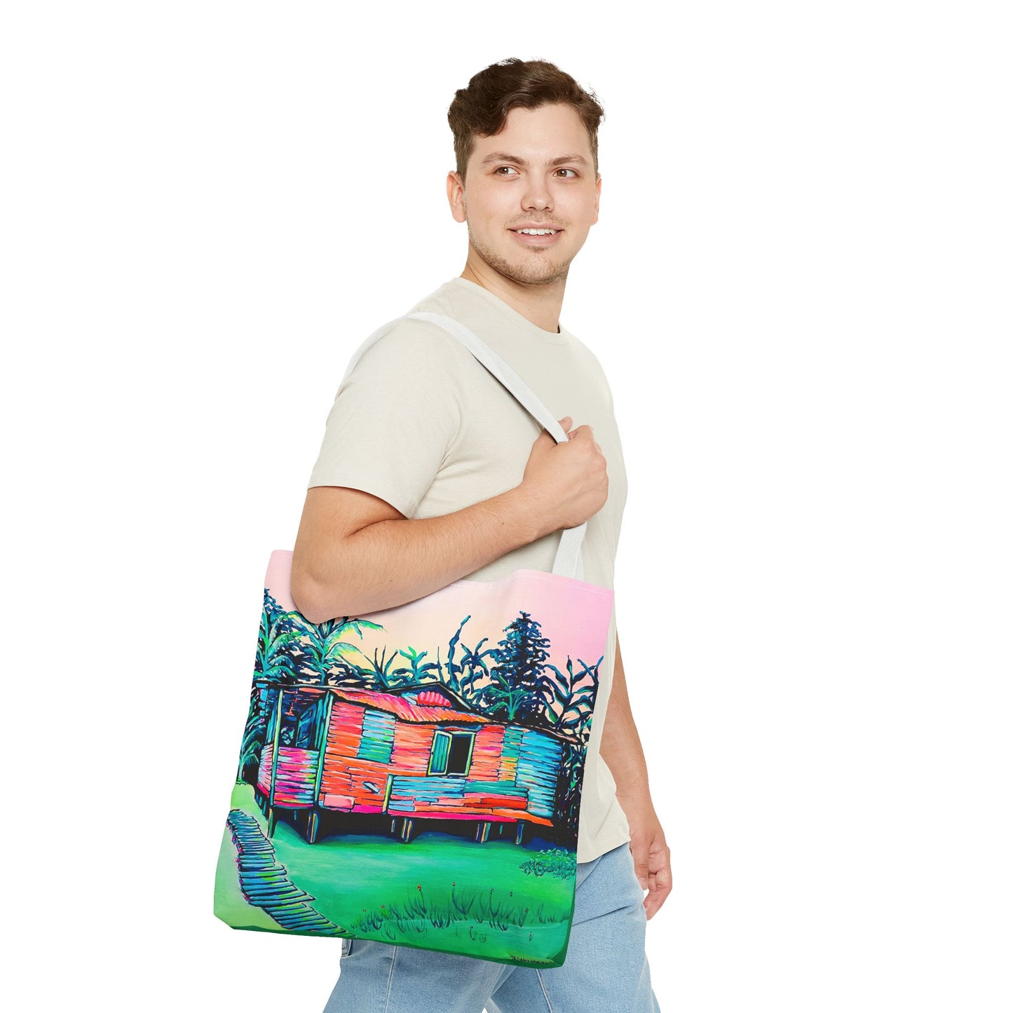 Premium Luis Russell House Bocas Tote Bag, Original Artist Design, Reusable Shopping Tote, Eco-Friendly