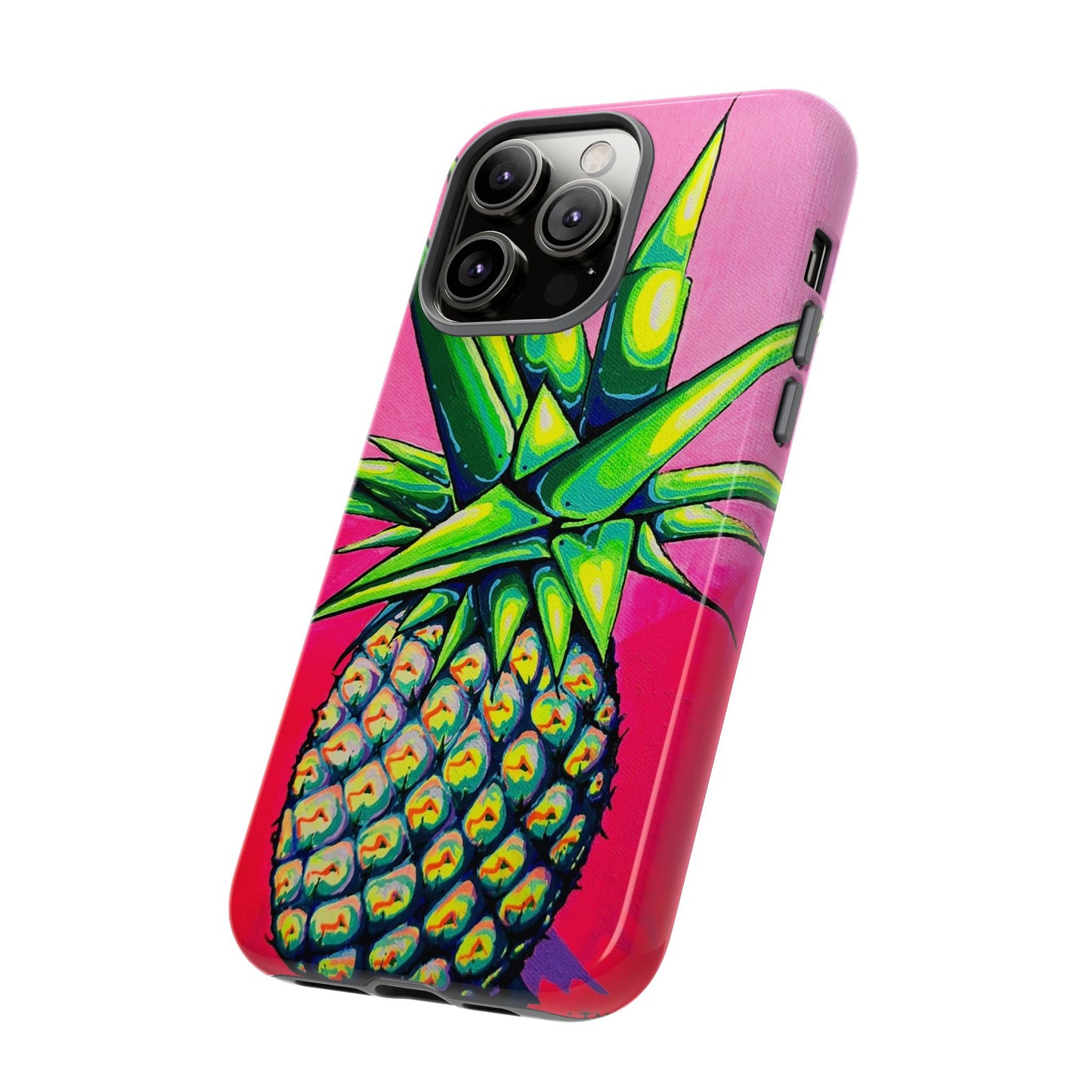 Neon Pineapple Tough Phone Case