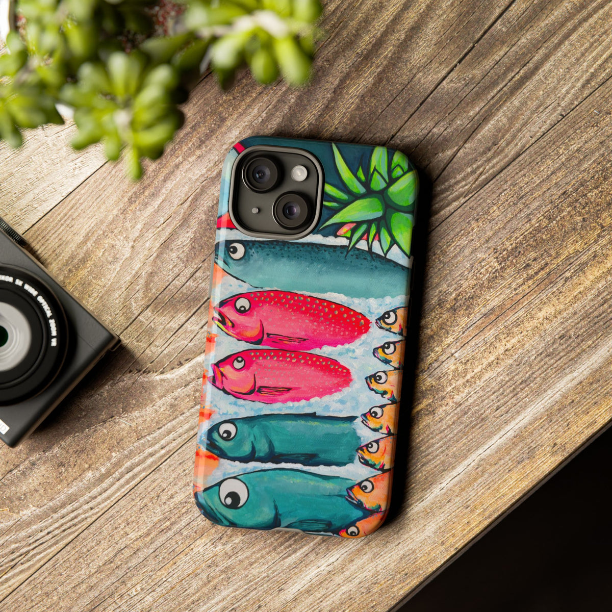 Neon Cabo Fish Market Tough Phone Case