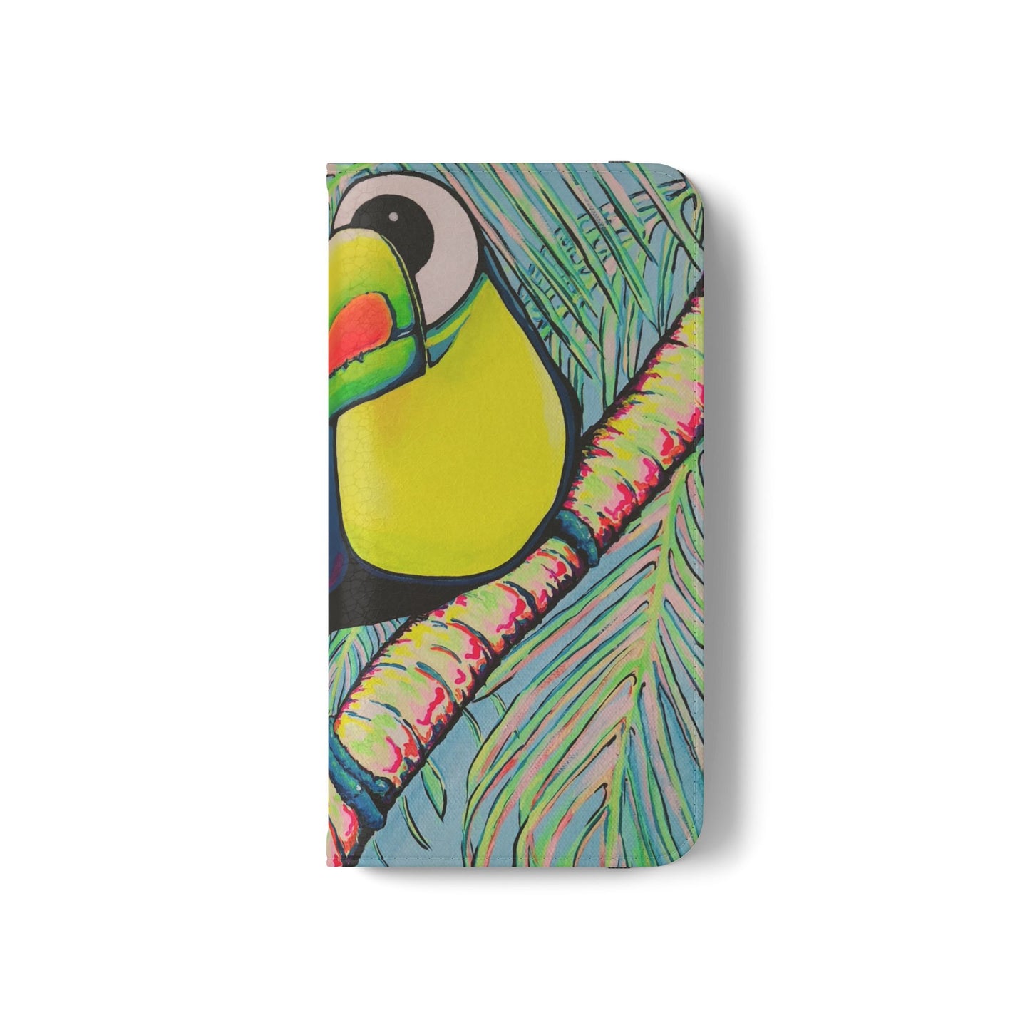 Cyclops Toucan Flip Phone Case – Wallet Cover with Card Slots
