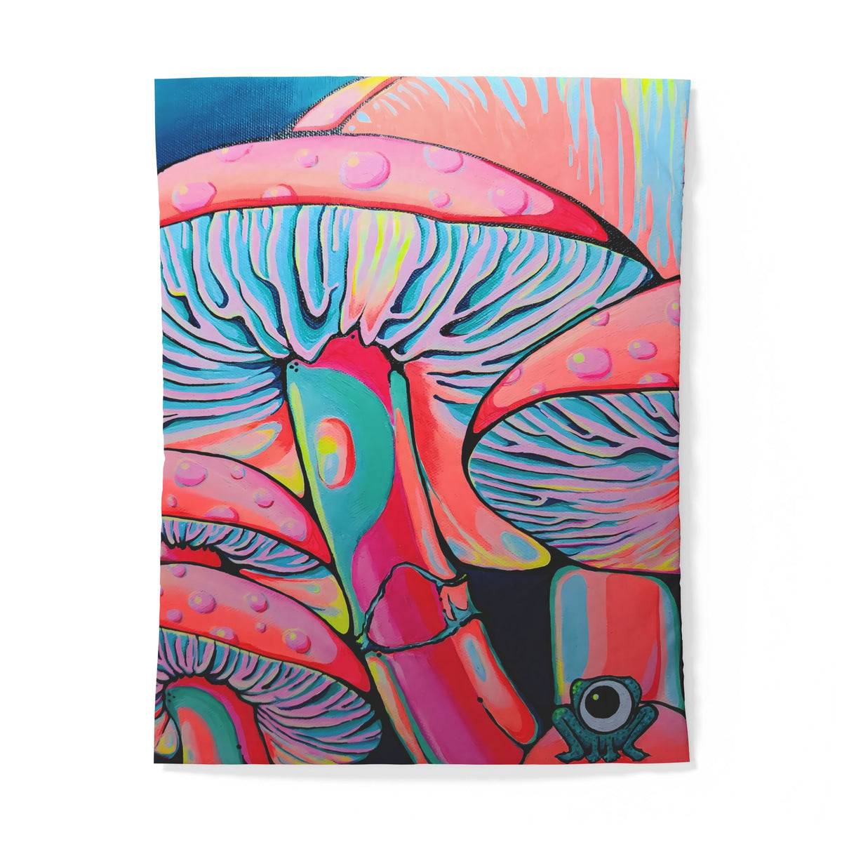 Trippy Mushrooms Duvet Cover